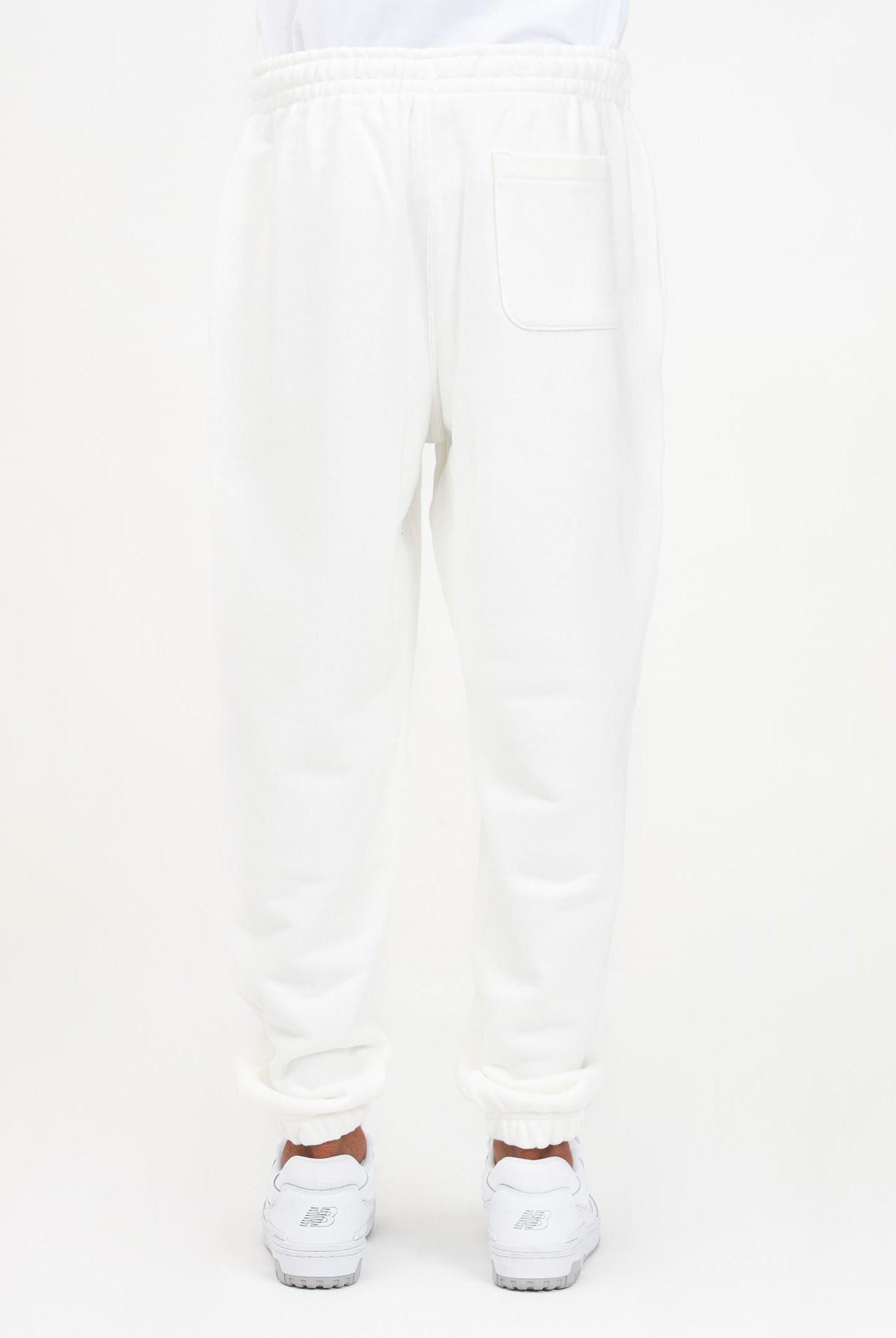 Pantalone sportivo bianco per uomo e donna con patch logo XH2750 70V LACOSTE