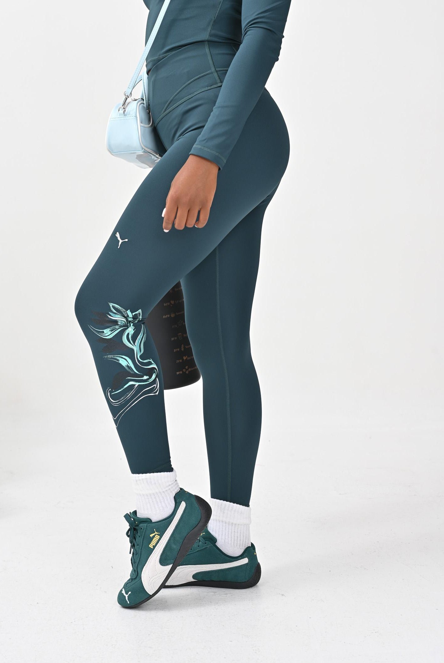 PUMA Leggings sportivo Terrains Tight HW 7/8 verde da donna 527486 75 PUMA