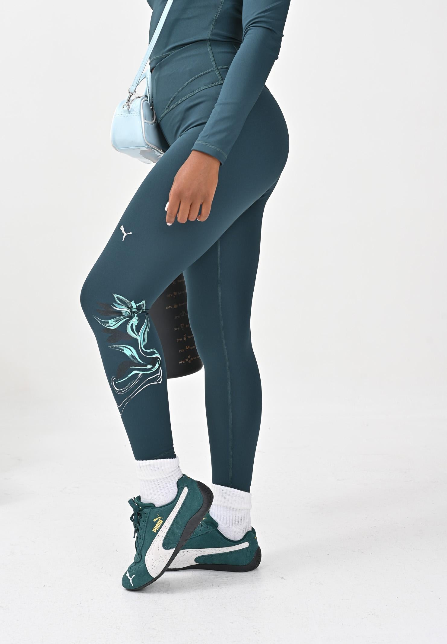 PUMA Leggings sportivo Terrains Tight HW 7/8 verde da donna 527486 75 PUMA