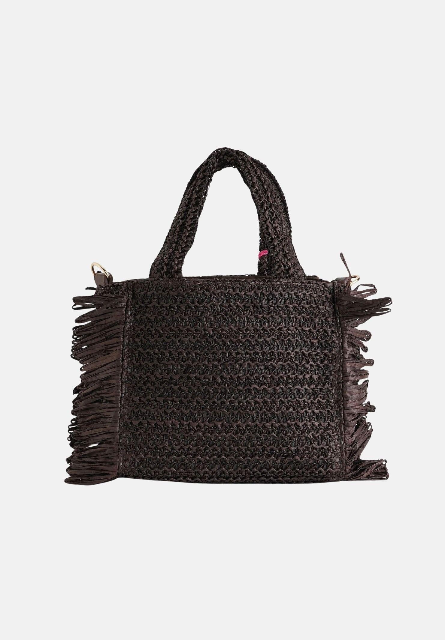 MARC ELLIS Borsa BUBY S CLAIRE L in rafia marrone da donna BUBY-S-CLAIRE-L MO MARC ELLIS