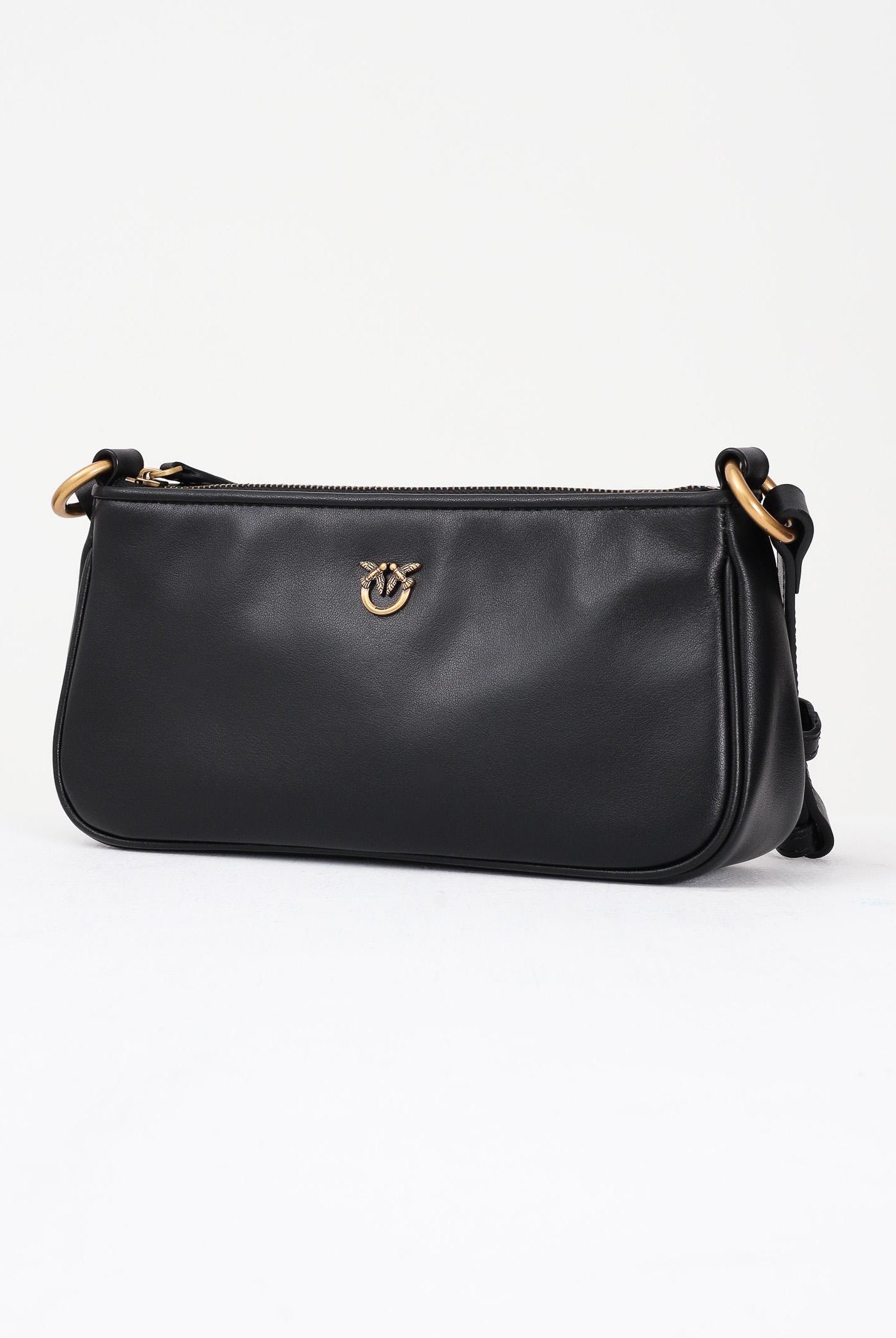 PINKO Borsa a spalla MINI HALF MOON BAGUETTE nera da donna 105069A0QO Z99Q PINKO