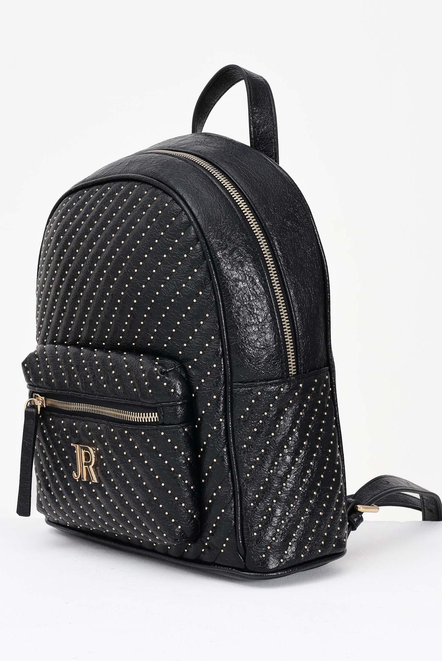 RICHMOND Zaino nero da donna con lavorazione trapuntata e micro borchie RWA25238ZA BL RICHMOND