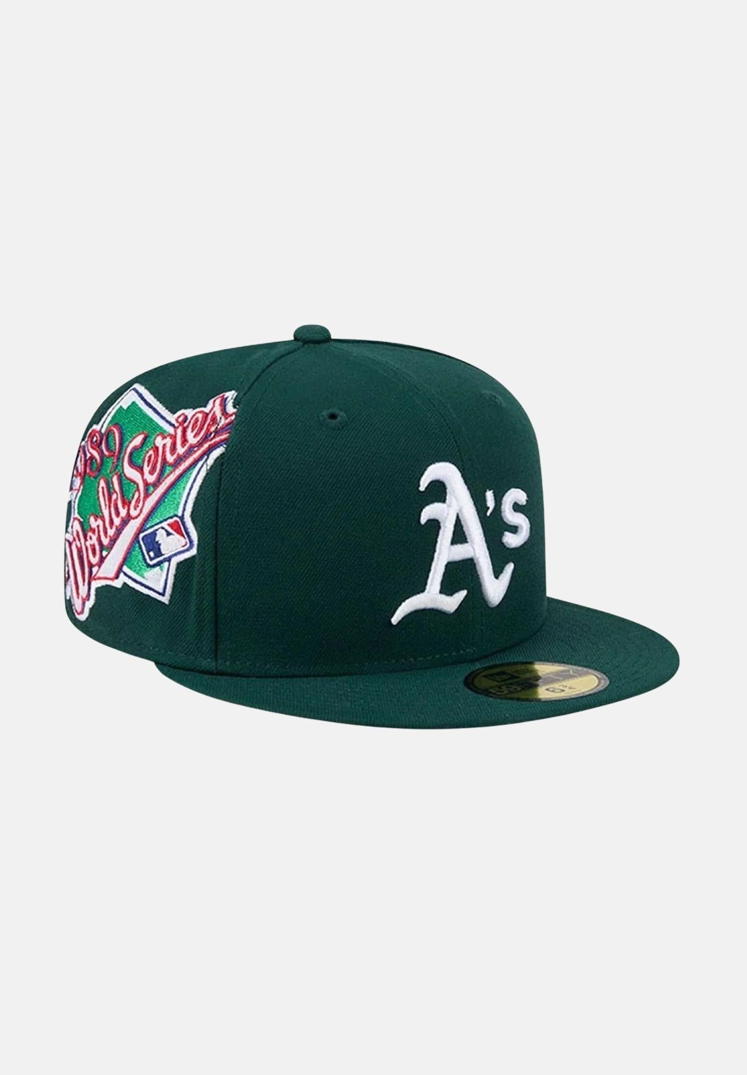 NEW ERA Cappello con visiera 59FIFTY Fitted Athletics MLB Hidden Hit verde da uomo 60803265 . NEW ERA