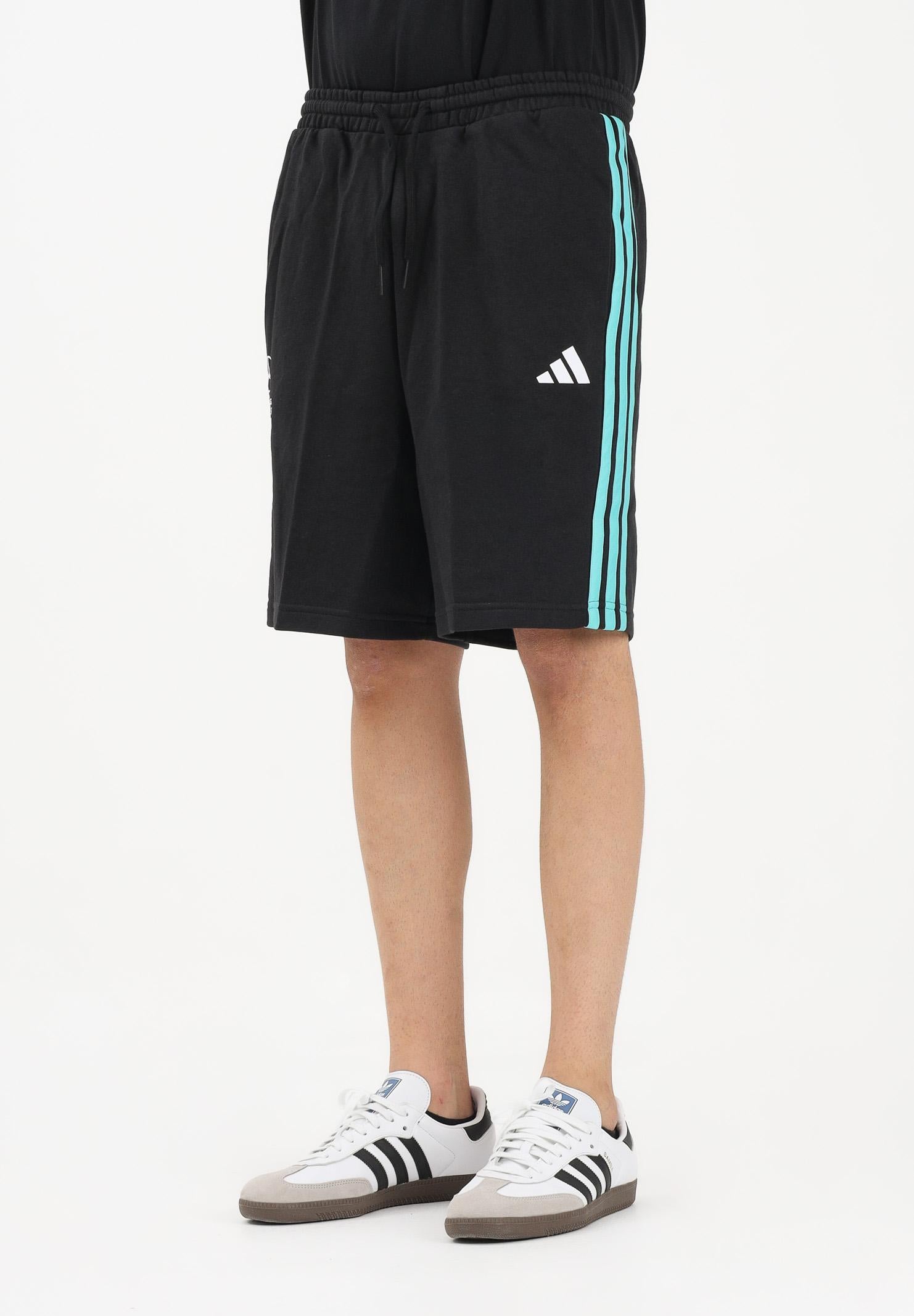 ADIDAS PERFORMANCE Shorts sportivo Mercedes - AMG Petronas Formula 1 Team DNA nero da uomo KE5912 . ADIDAS PERFORMANCE