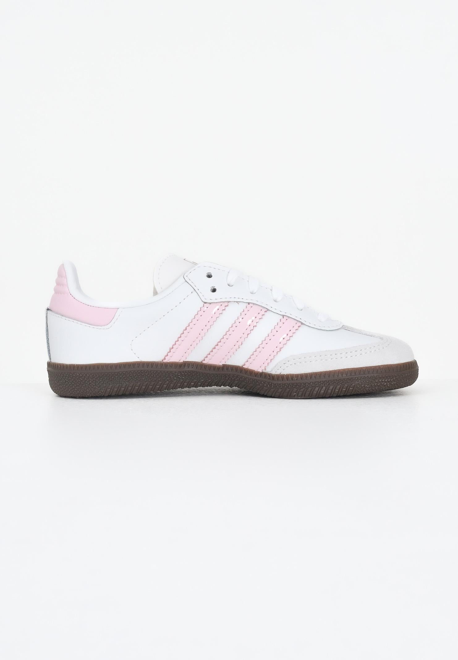 ADIDAS ORIGINALS Sneakers Samba Og bianche e rosa da bambina JQ2849 . ADIDAS ORIGINALS