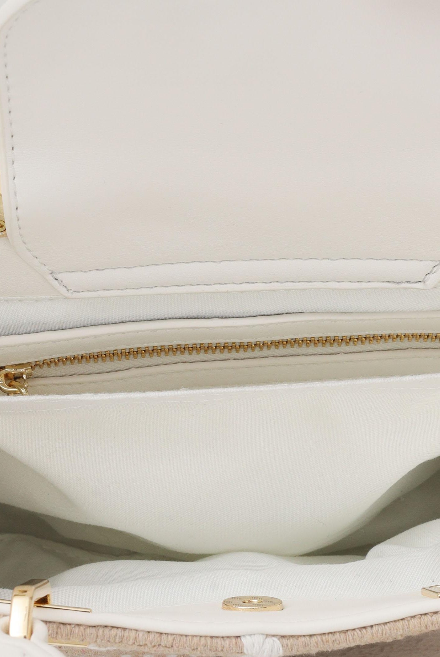 MARC ELLIS Borsa a mano Krissy S Luxe beige e bianca da donna KRISSY-S-LUXE BE MARC ELLIS