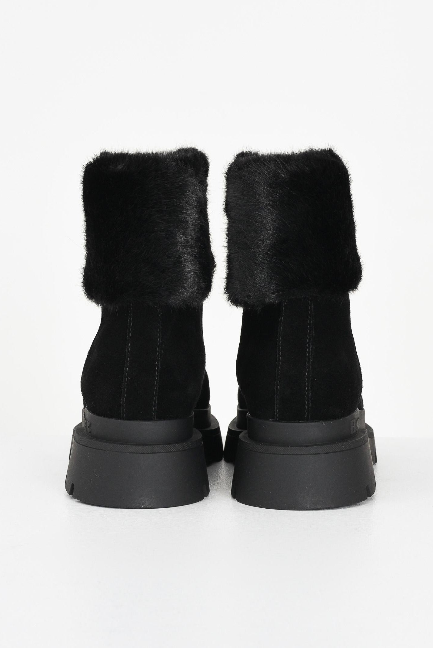 BLAUER Stiali neri da donna con pelliccia e logo F5KIMMEL10SUE BLK BLAUER