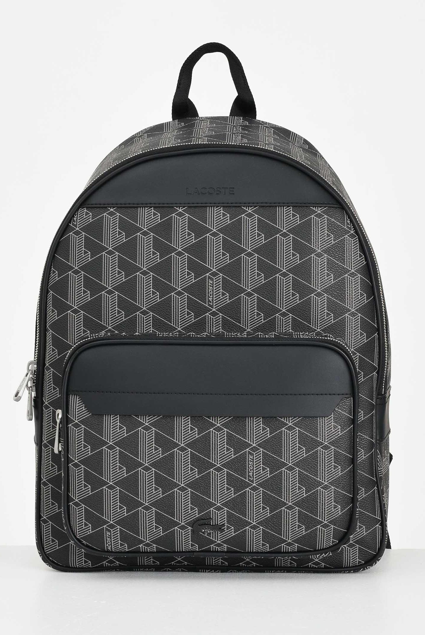 LACOSTE Zaino Monogram nero per uomo e donna NH3649 H45 LACOSTE