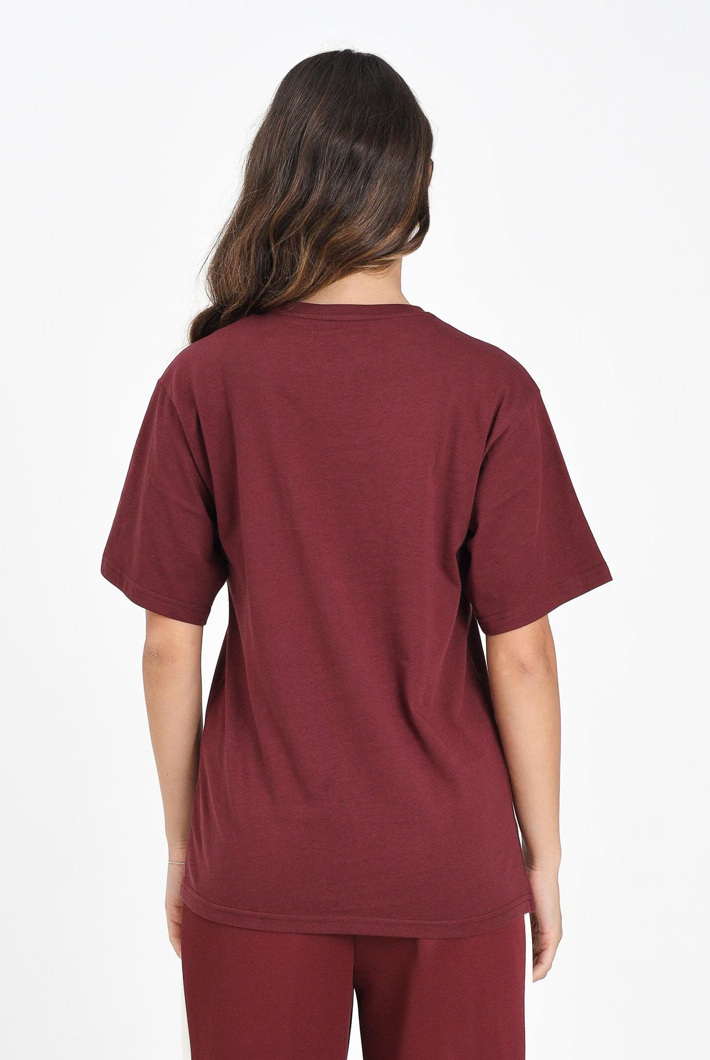 PUMA T-shirt a manica corta ESS Relaxed bordeaux da donna 684971 96 PUMA