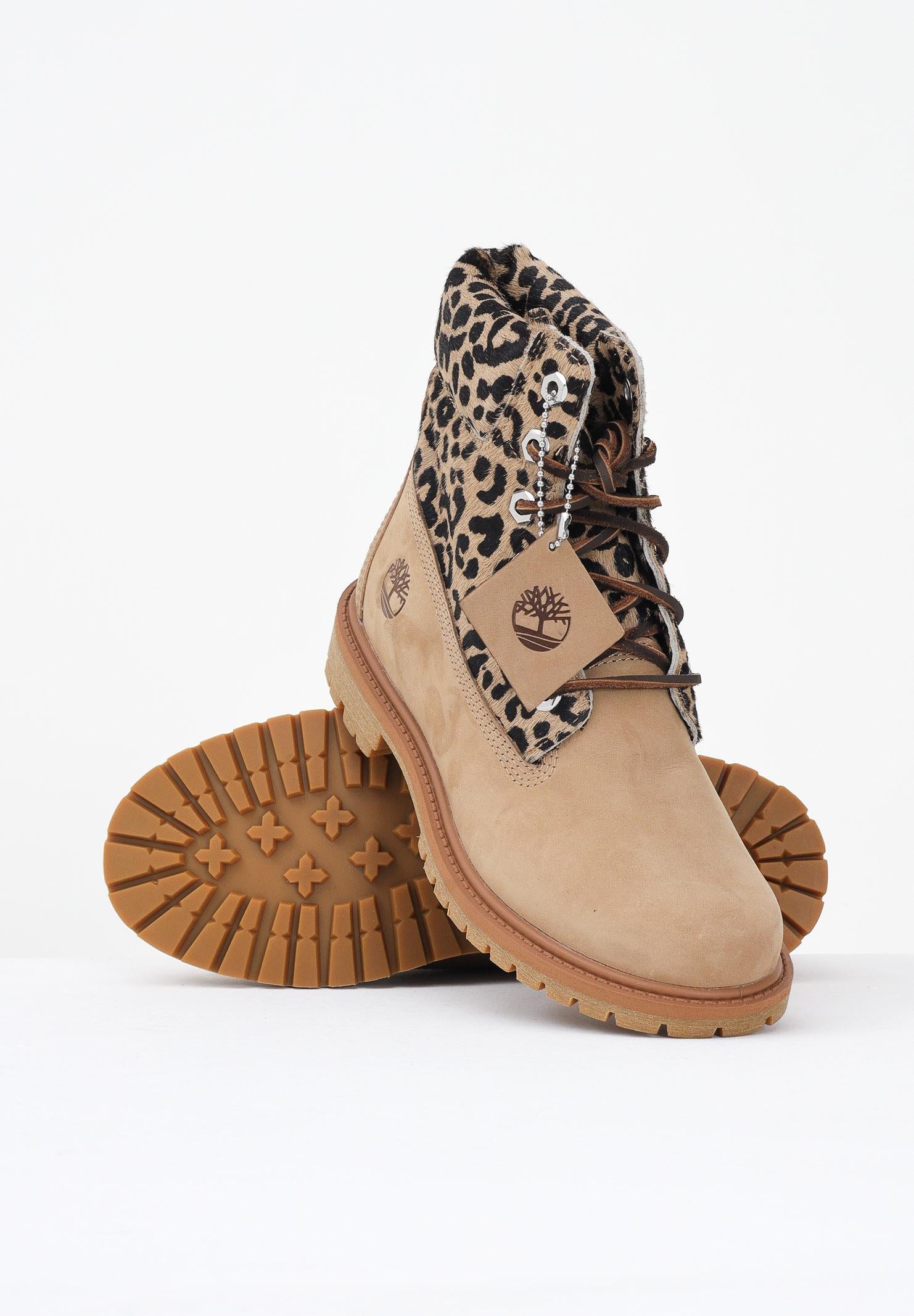 TIMBERLAND Anfibi Timberland® Premium 6-Inch beige e animalier da donna TB0A5M5NEN31 . TIMBERLAND