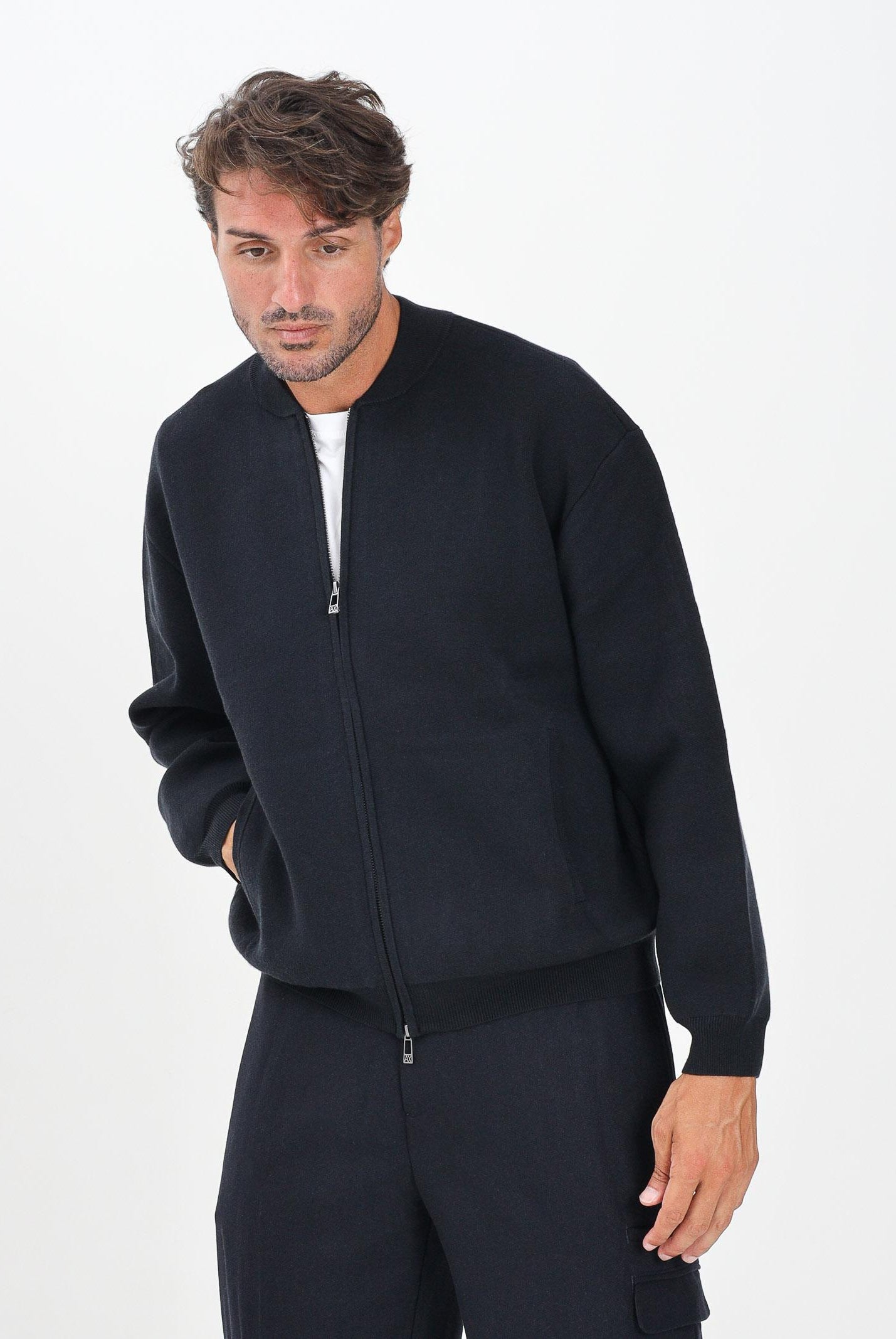 ARMANI EXCHANGE Bomber blu da uomo XM001920AF16913 UB101 ARMANI EXCHANGE