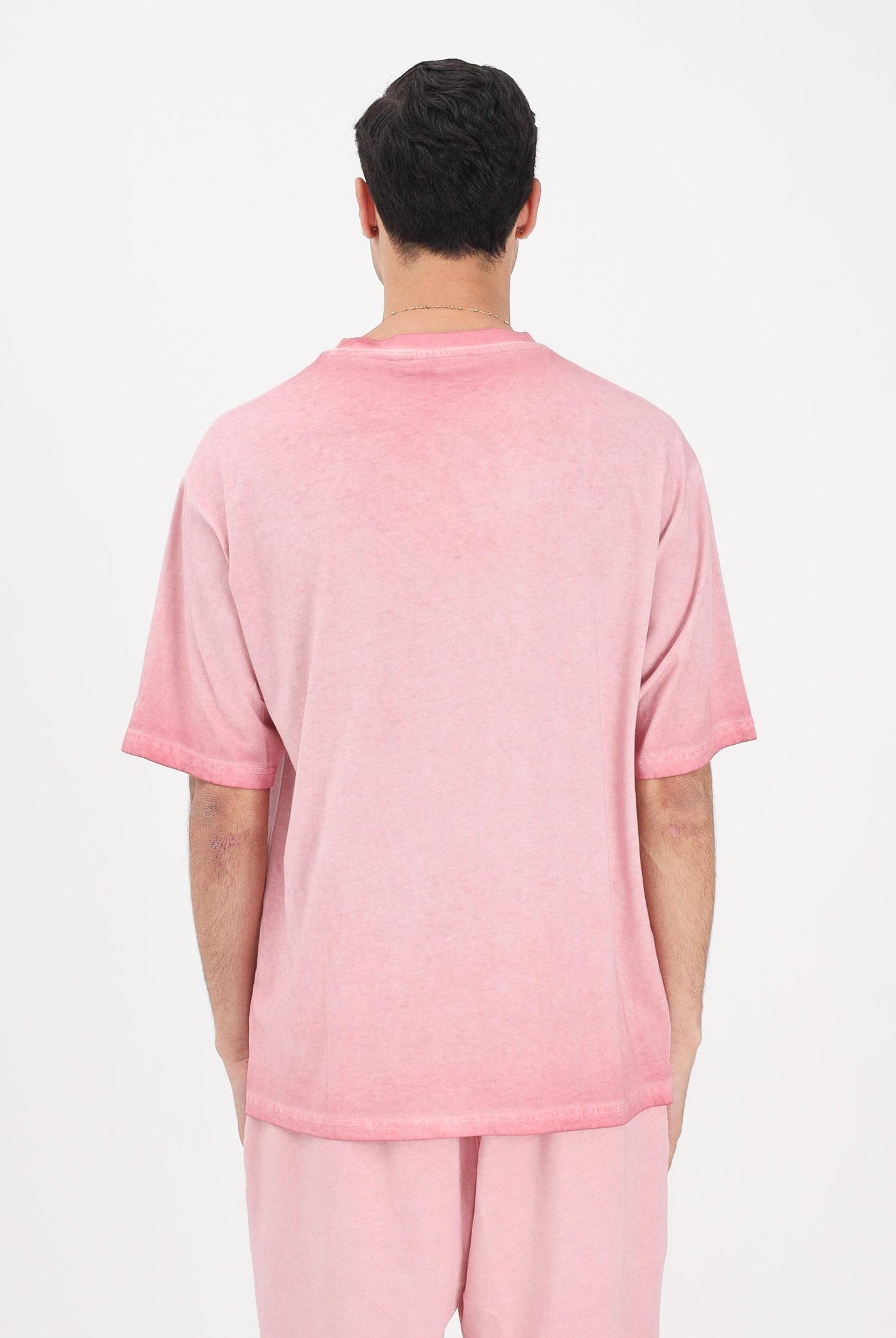 NEW ERA T-shirt a manica corta New York Yankees MLB Washed Logo rosa per uomo e donna 60856151 . NEW ERA
