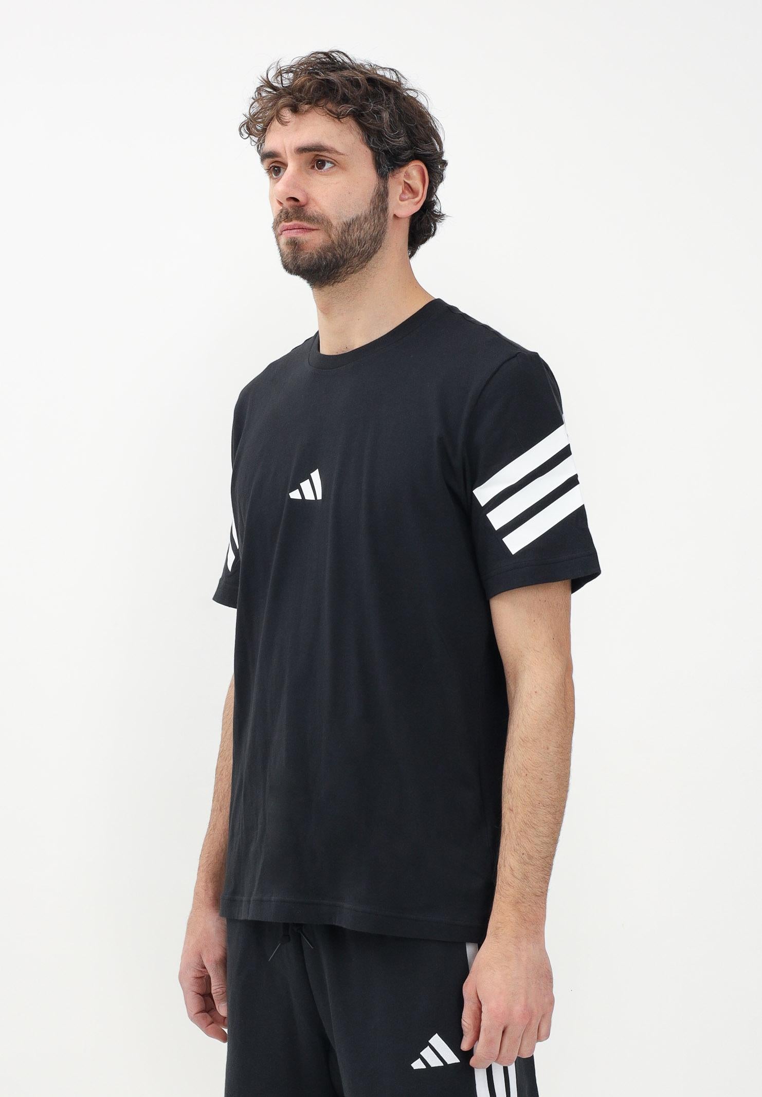 ADIDAS PERFORMANCE T-shirt a manica corta Future Icons 3-Stripes nera da uomo JD4877 . ADIDAS PERFORMANCE