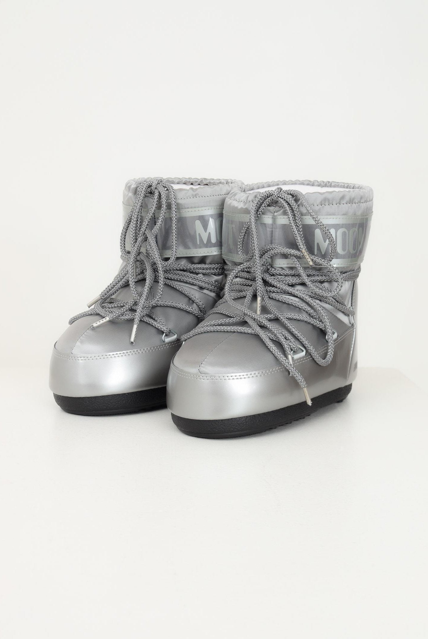 MOON BOOT Stivali da neve ICON LOW GLANCE argento da donna 80D1409350 H001 MOON BOOT