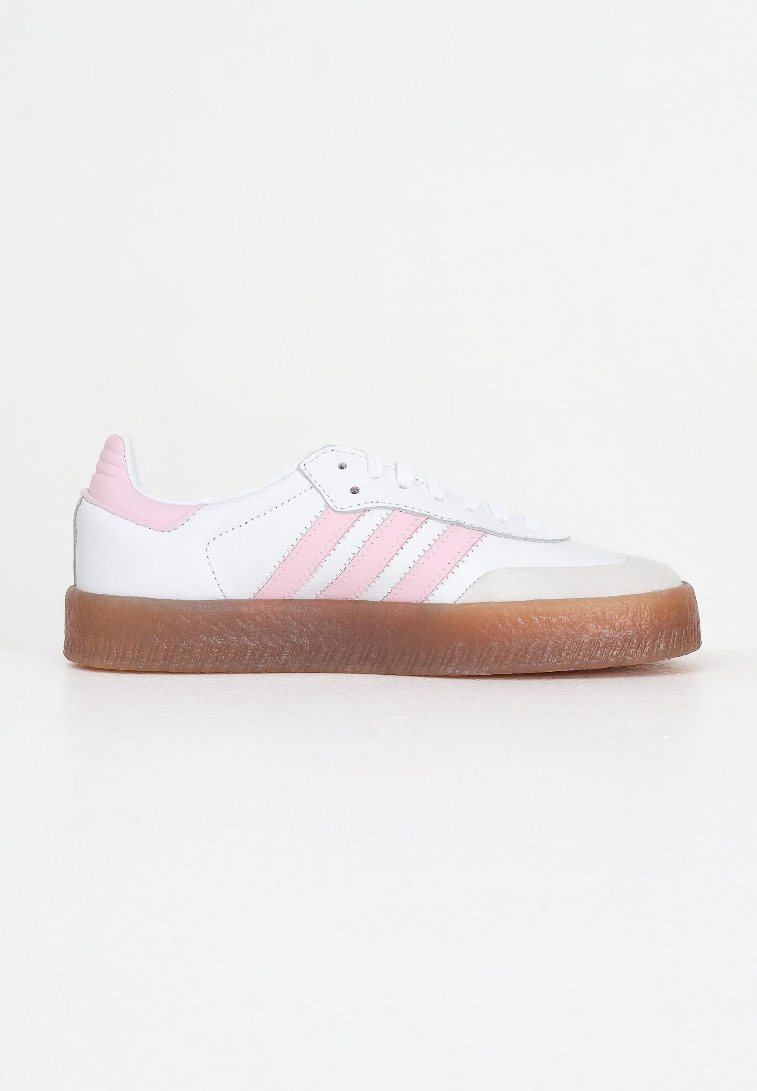 ADIDAS ORIGINALS Sneakers Sambae bianche e rosa da donna JQ1237 . ADIDAS ORIGINALS