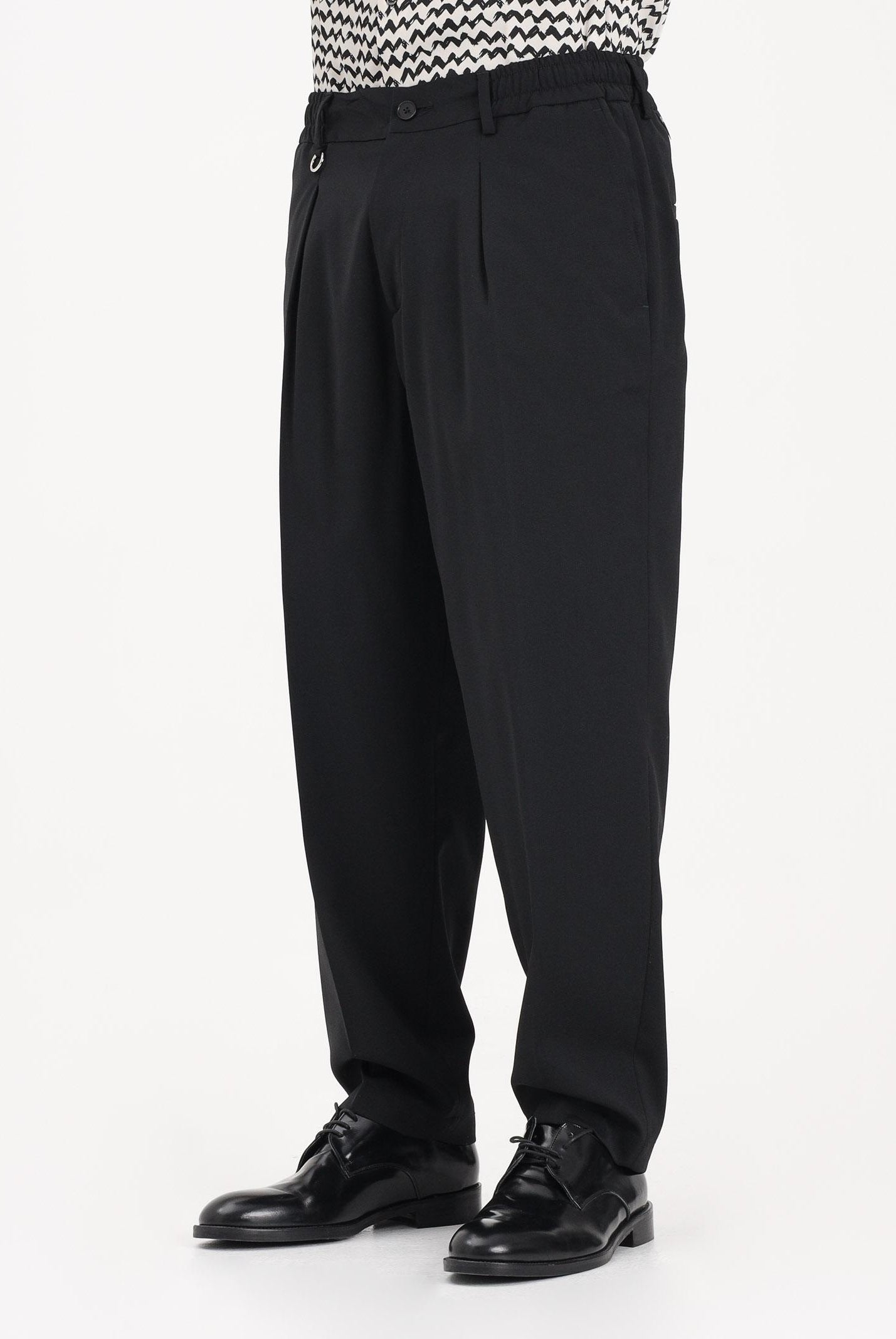 GOLDEN CRAFT Pantalone nero da uomo con vita elasticizzata GC1PSS266920 D001 GOLDEN CRAFT