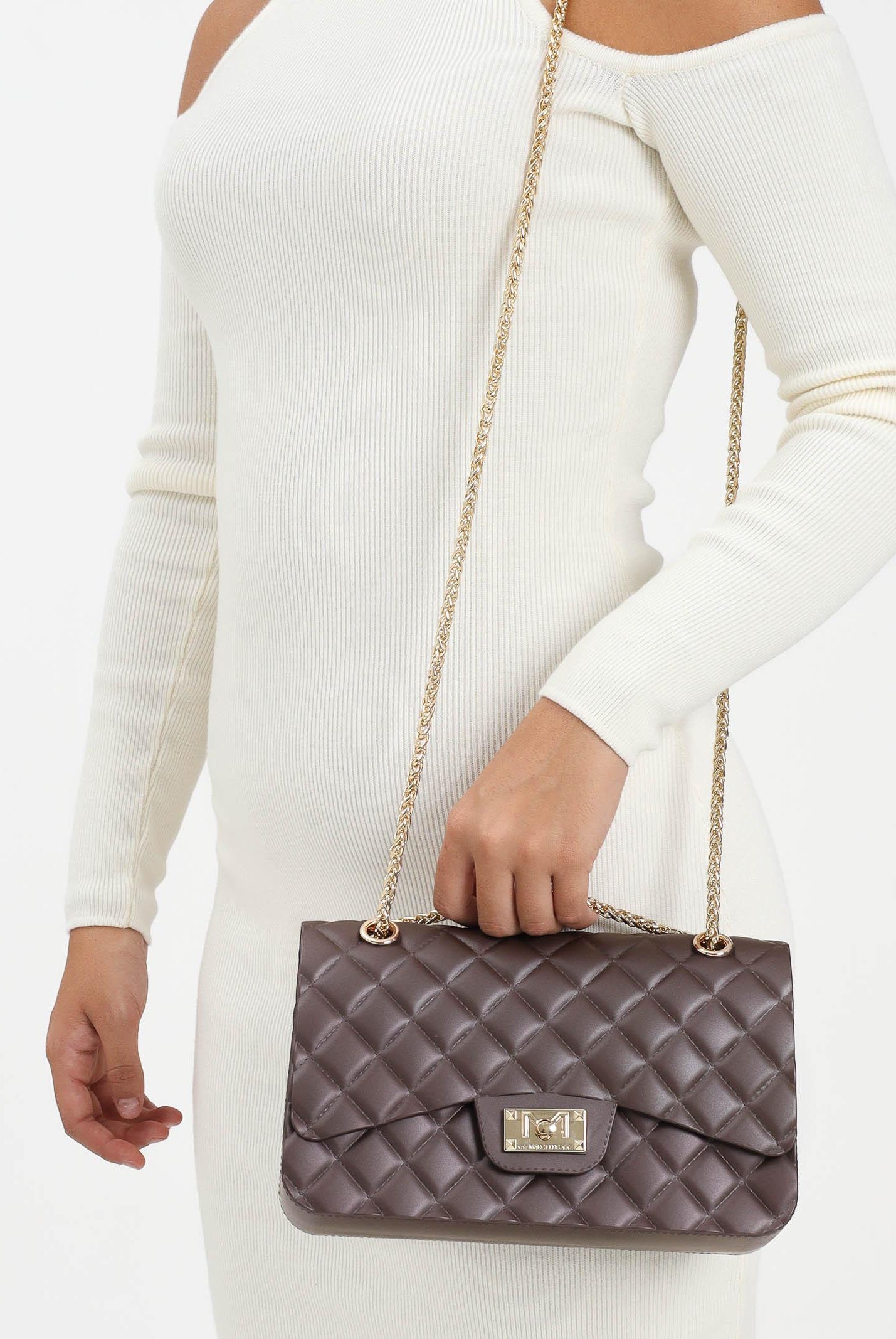 MARC ELLIS Borsa a tracolla Flat Falcon M cacao da donna FLAT-FALCON-M COLIGO MARC ELLIS