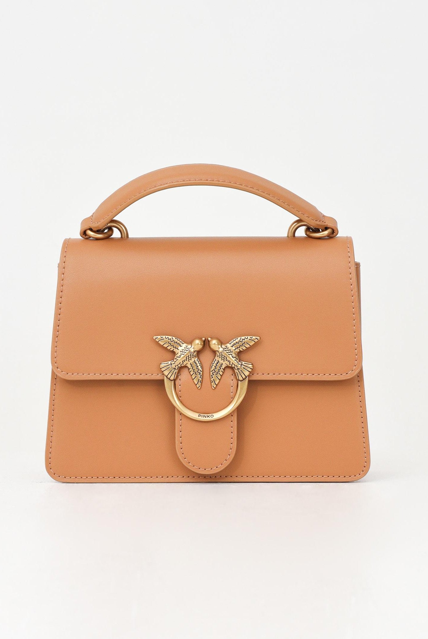 PINKO Borsa a mano Mini Love Bag One Top Handle Light torrone da donna 100071A0F1 C83Q PINKO