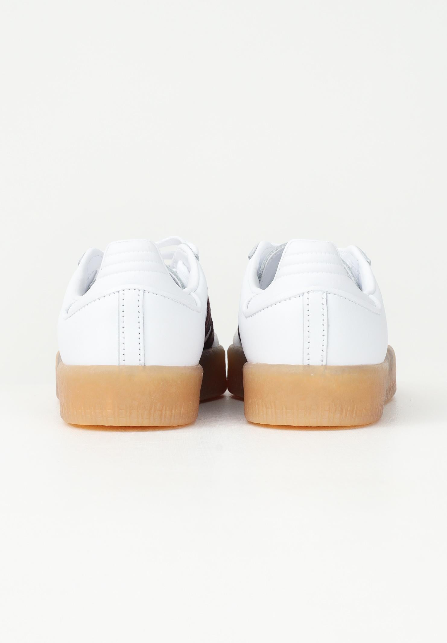 ADIDAS ORIGINALS Sneakers Sambae bianche e bordeaux da donna JP5610 . ADIDAS ORIGINALS