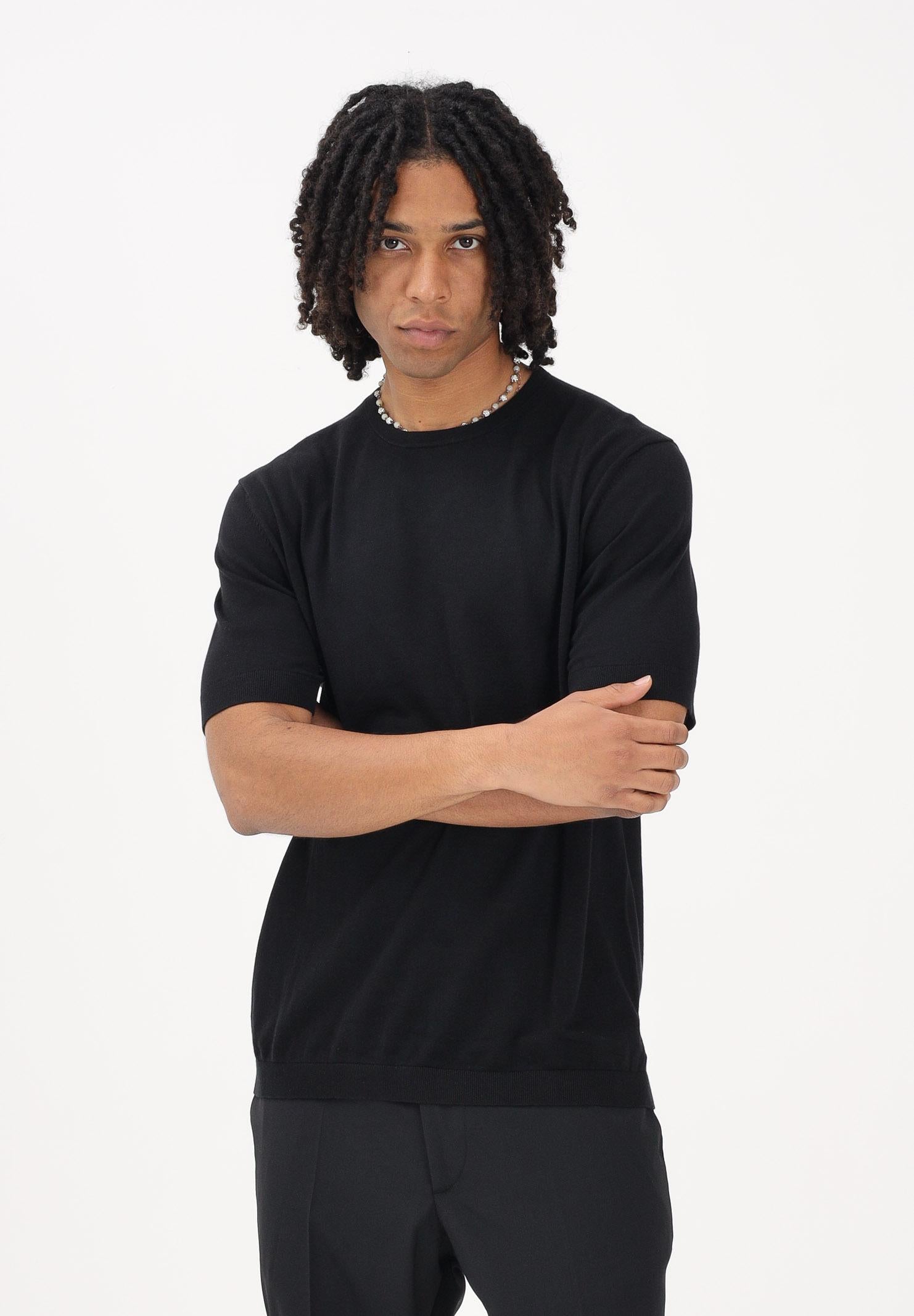 SELECTED HOMME Maglia a manica corta nera da uomo 16099828 BL SELECTED HOMME