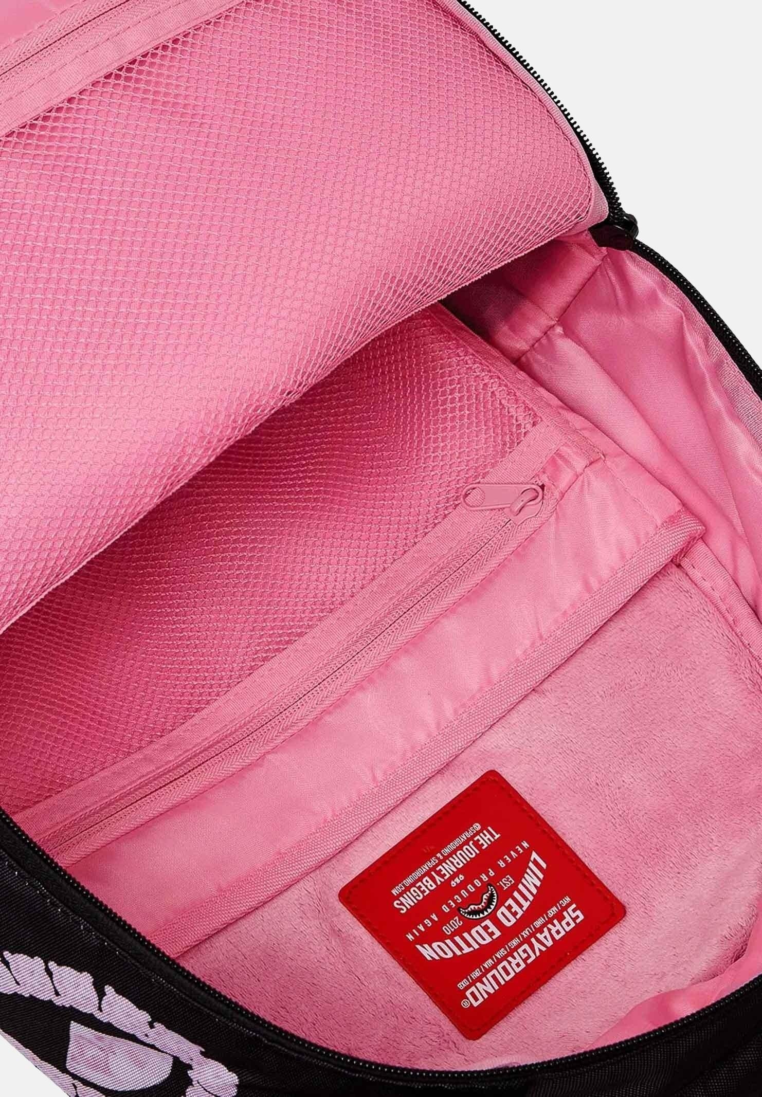 SPRAYGROUND Zaino Pink Panther Diamond Shark Dlxr nero da donna 910B7423NSZ SPRAYGROUND