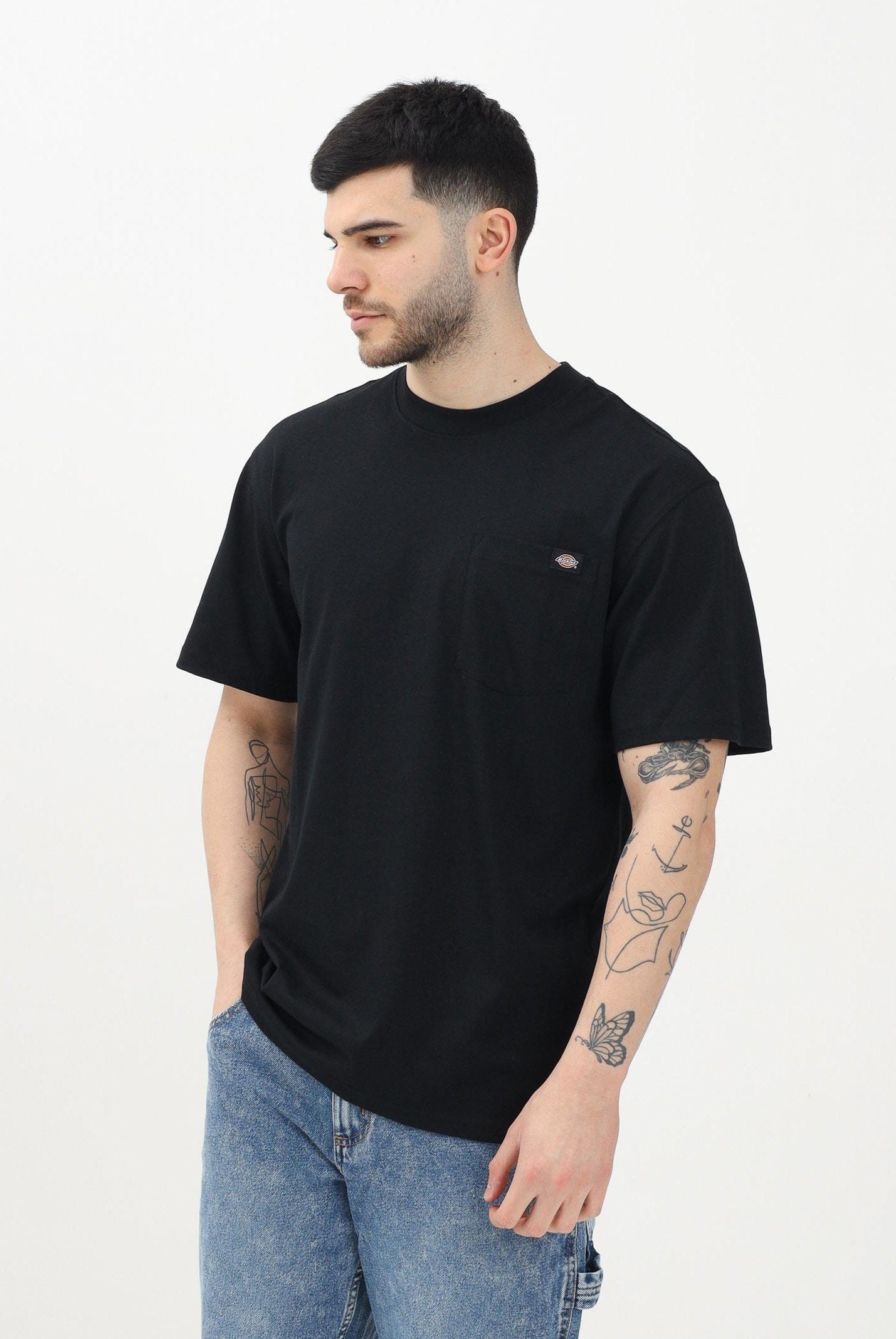 DICKIES T-shirt a manica corta Luray nera da uomo DK0A4YFCBLK1 DIckies