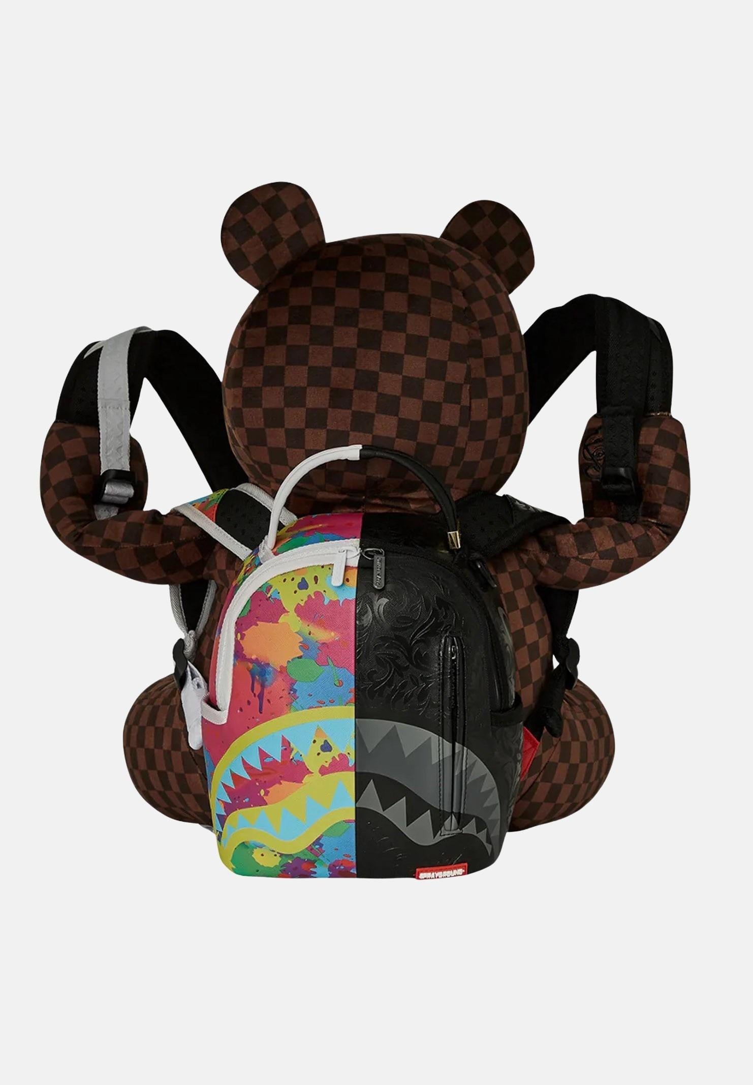 Zaino BACKPACK BEAR WEARING marrone per uomo e donna 910B6312NSZ . SPRAYGROUND