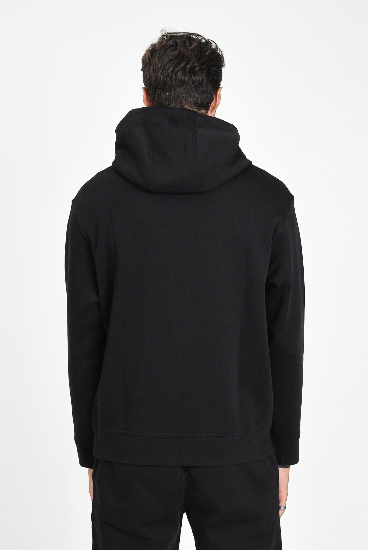 ARMANI EXCHANGE Felpa con cappuccio nera da uomo con ricamo logo XM000369AF10818 UC001 ARMANI EXCHANGE