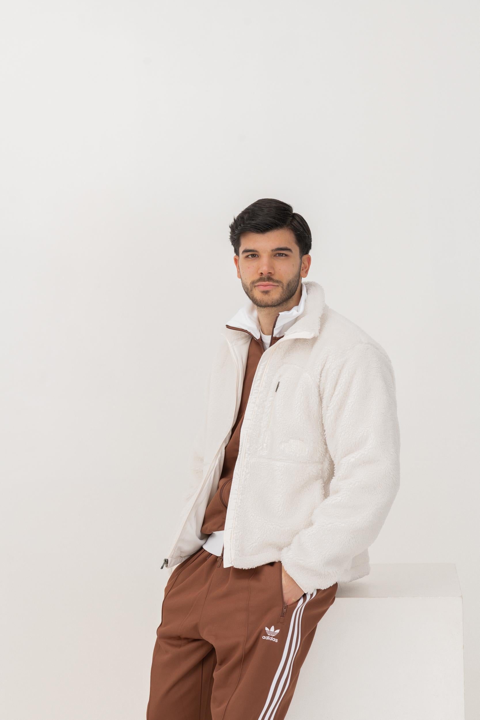 THE NORTH FACE Felpa con zip Extreme bianca da uomo NF0A88Y5QLI1 . THE NORTH FACE