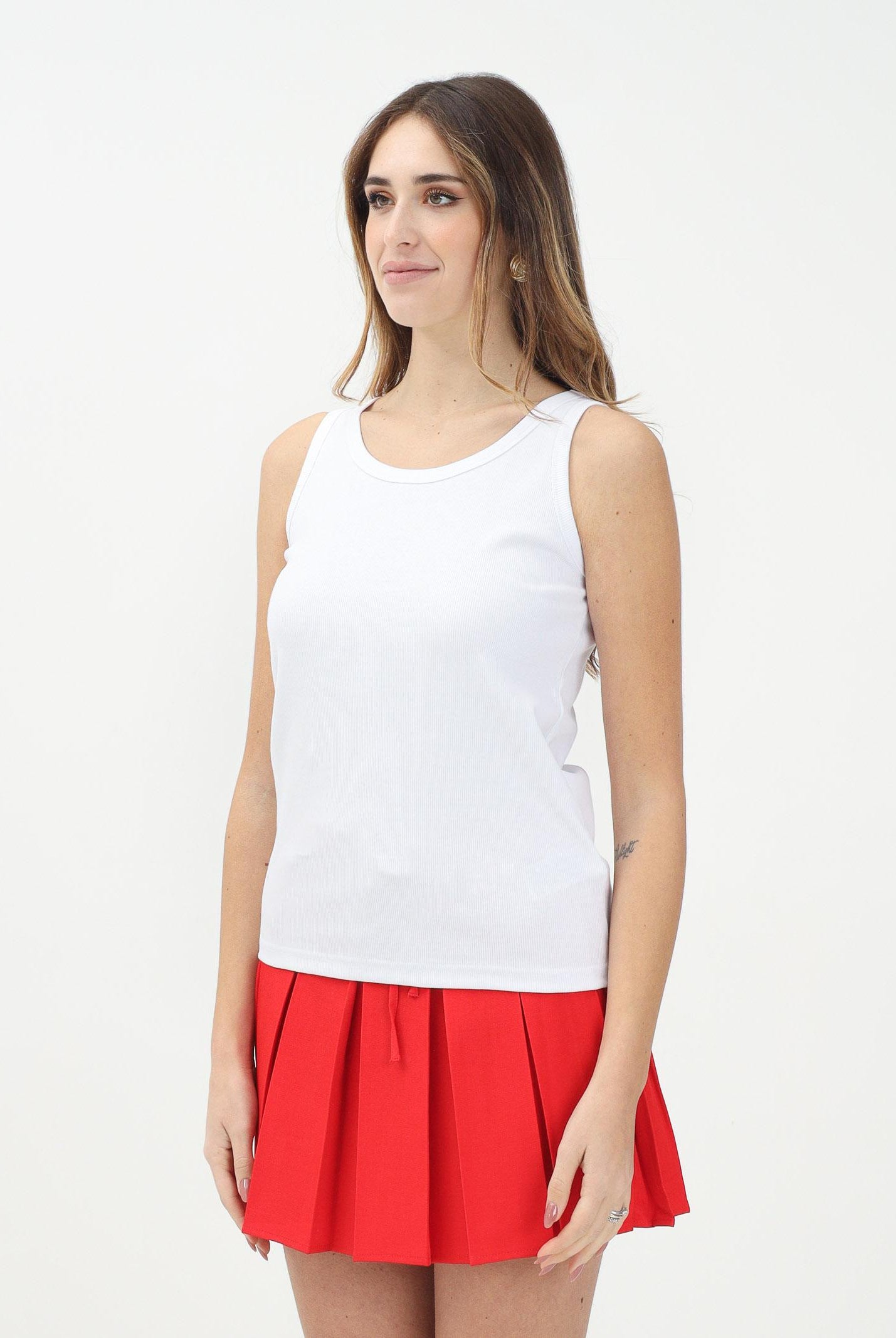 DSQUARED2 Canotta bianca per donna, ragazzi e bambini con stampa logo DQ2783D0A2C DQ100 DSQUARED2