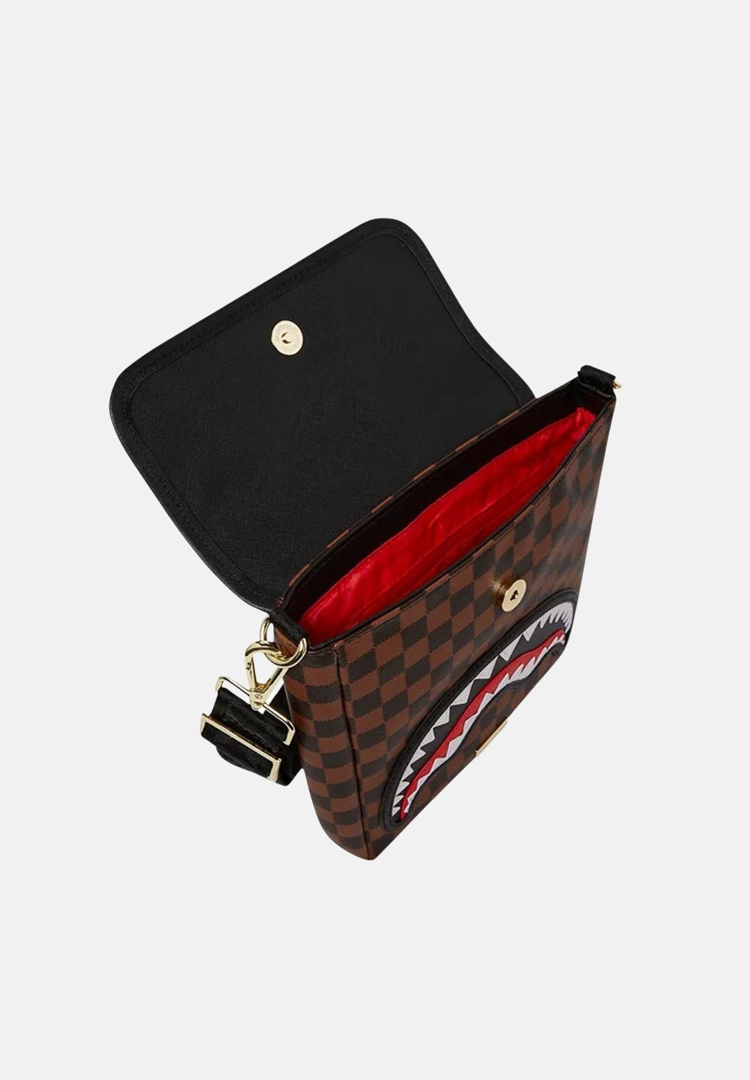 SPRAYGROUND Borsello Sawtooth Sharks In Paris marrone da uomo 910B7839NSZ SPRAYGROUND