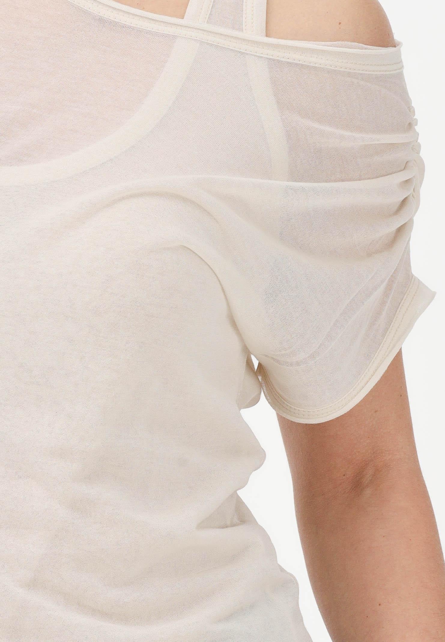 PINKO T-shirt a manica corta beige da donna composta da due pezzi 106460A2CL C03 PINKO