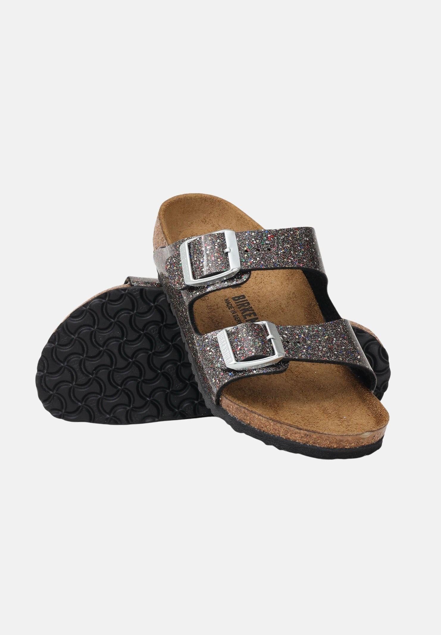 BIRKENSTOCK Ciabatte Arizona nere da bambina con strass 1017382 . BIRKENSTOCK