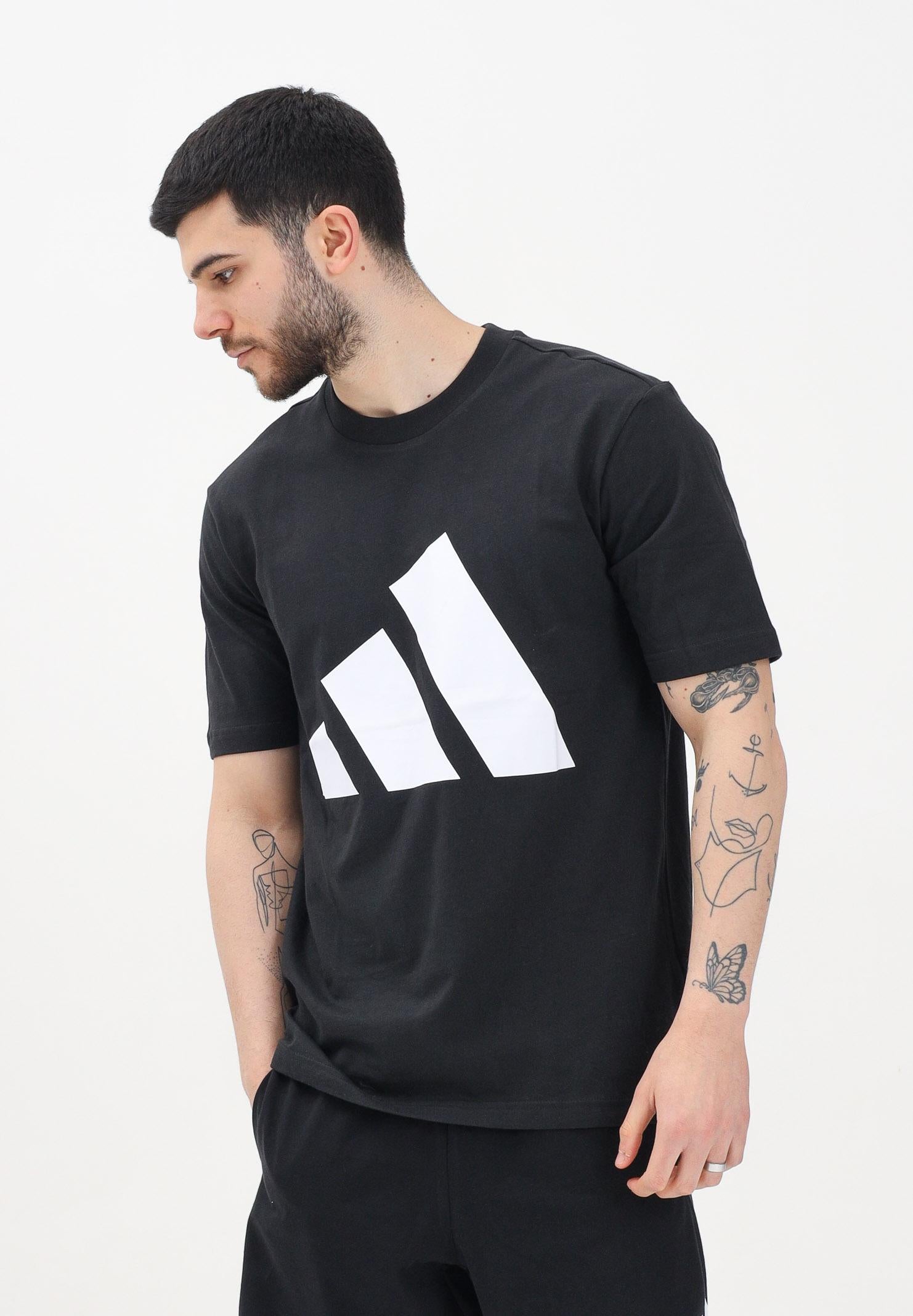 ADIDAS PERFORMANCE T-shirt a manica corta Essentials Big Logo nera da uomo JE8945 ADIDAS PERFORMANCE