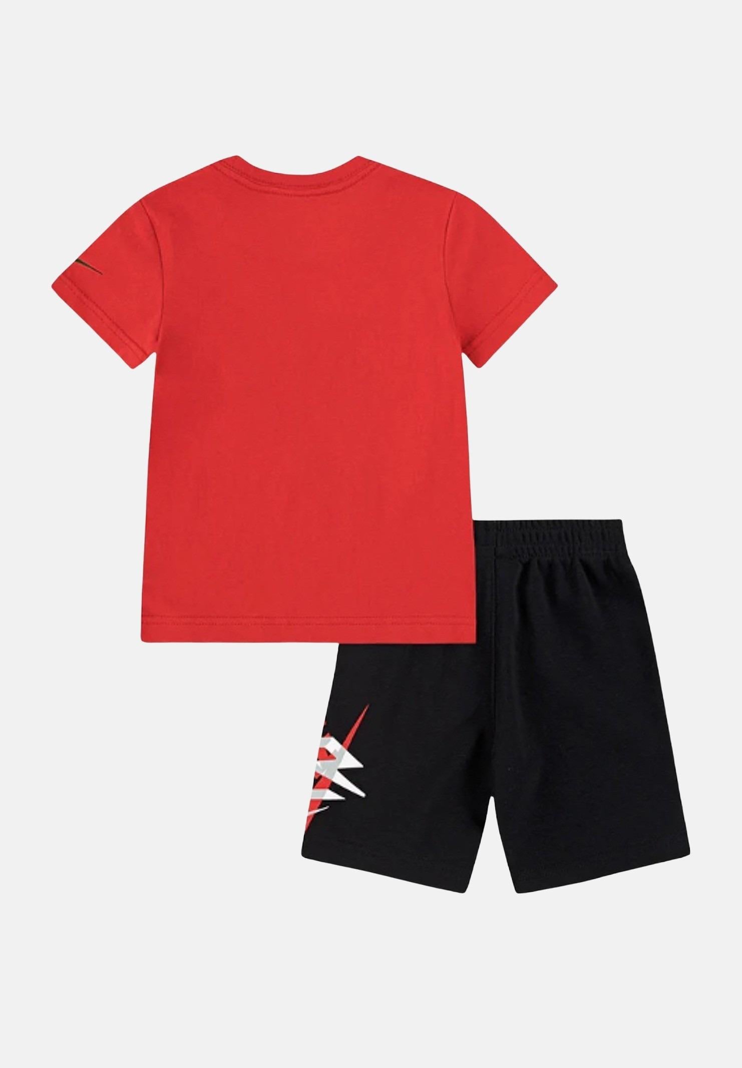 NIKE Completino rosso e nero da bambino con logo 9Q0615 U10 NIKE