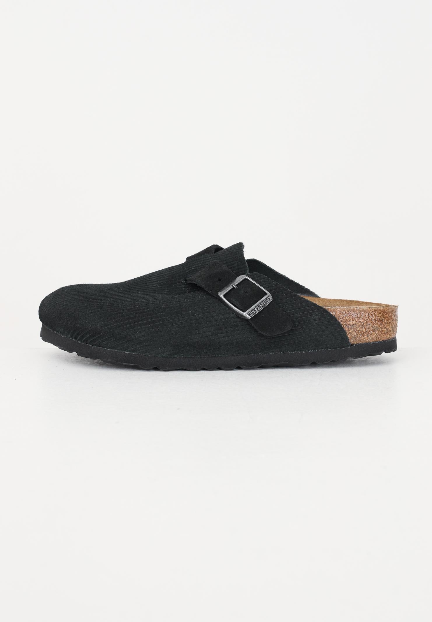 BIRKENSTOCK Ciabatte Boston nere da uomo 1026172 . BIRKENSTOCK