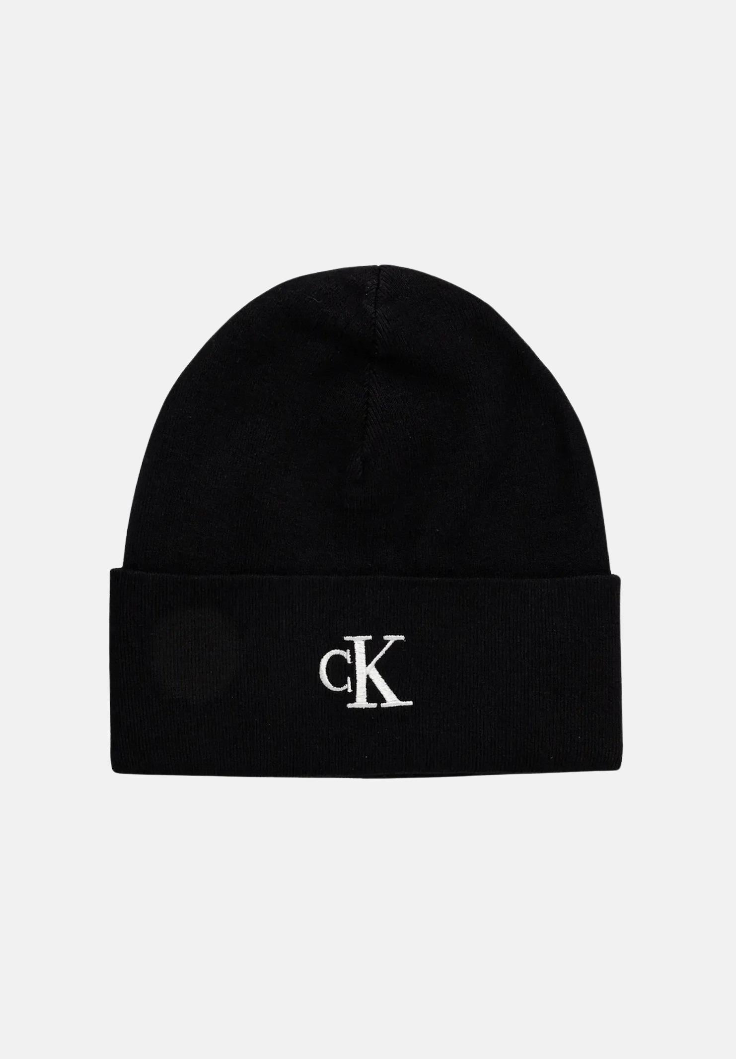 CALVIN KLEIN Berretto nero per uomo e donna con logo LV04D8020G UB1 CALVIN KLEIN