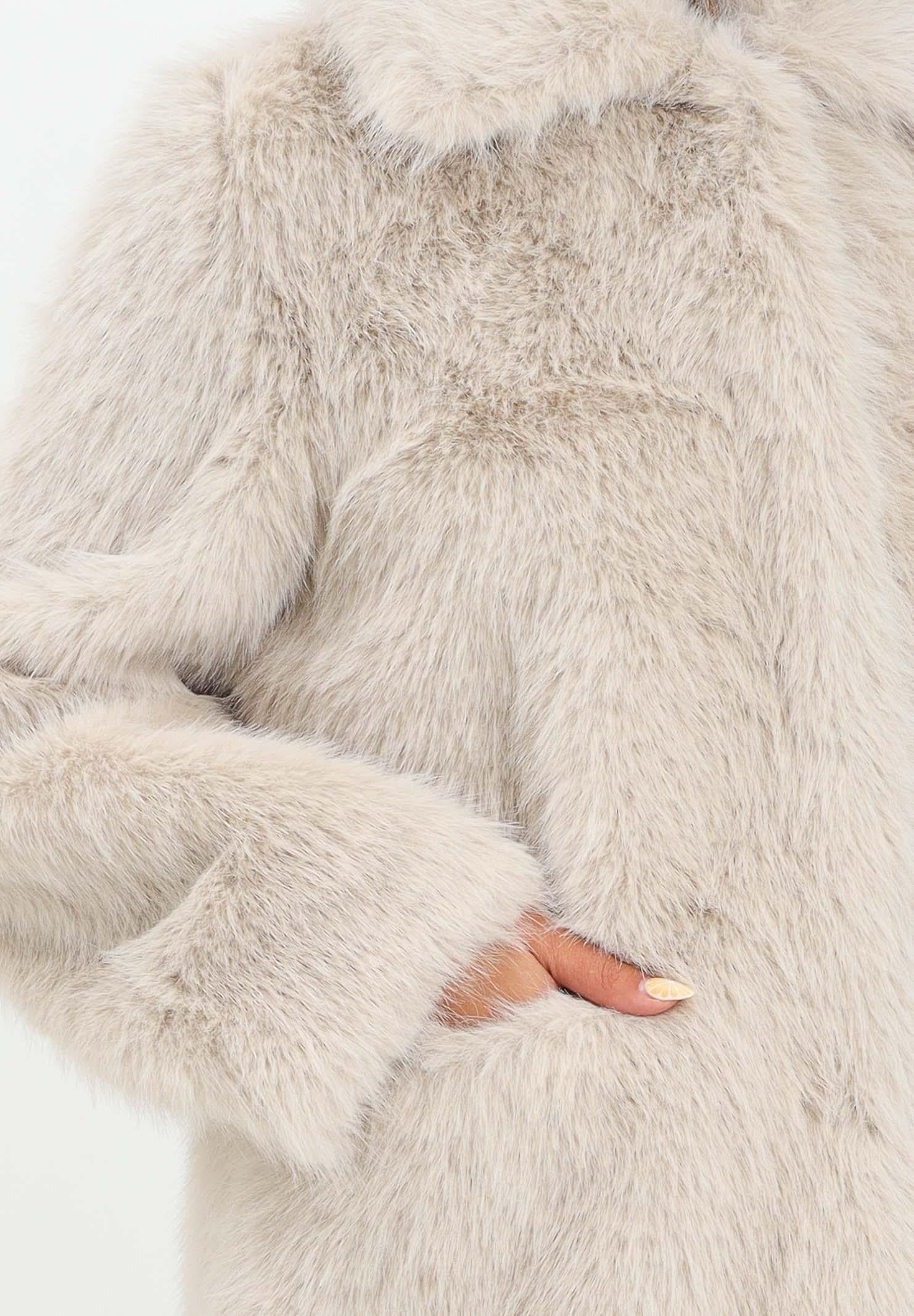 BOMBOOGIE Pelliccia panna da donna CW9192FRL5 180 BOMBOOGIE