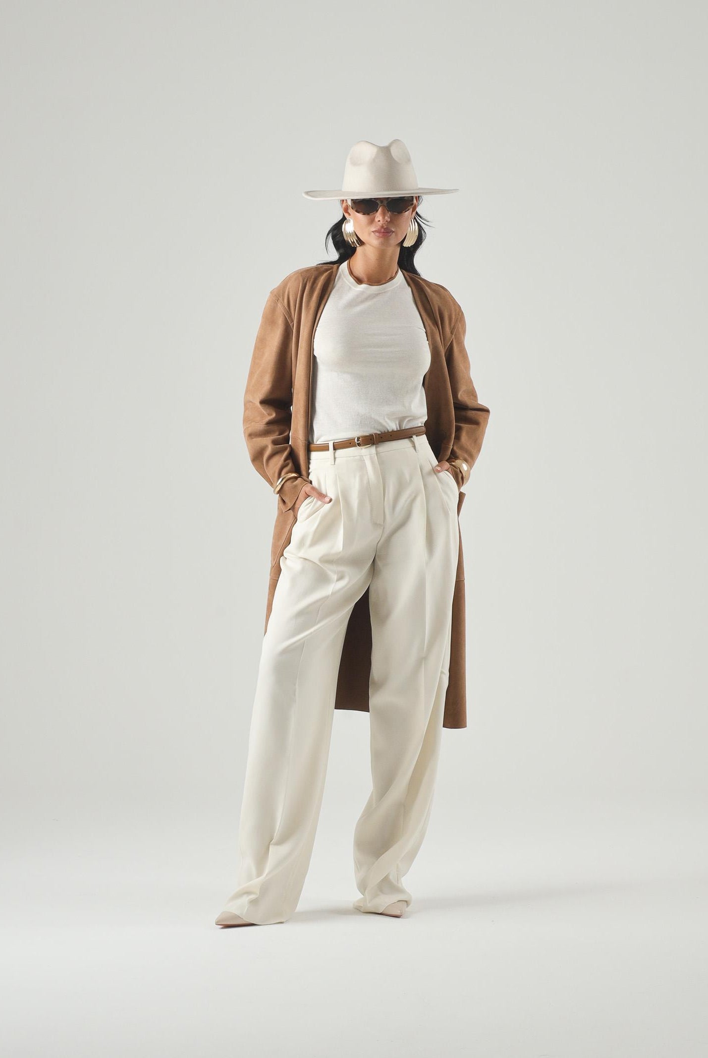MAX MARA Pantalone fluido bianco avorio MSTADUNCO da donna. 2626136081600 011 MAX MARA