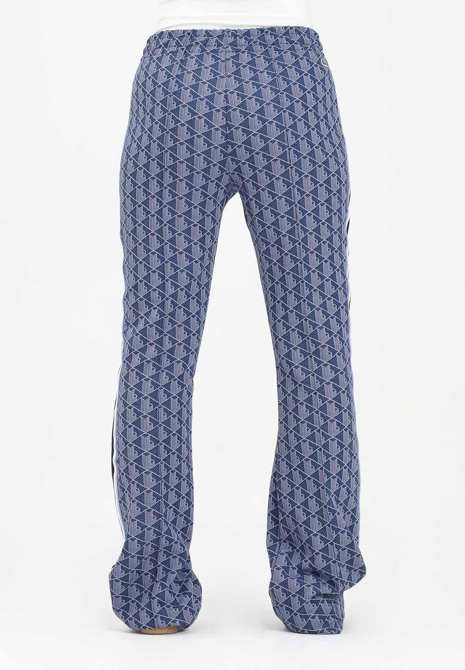 LACOSTE Pantalone sportivo Monogram Print blu da donna XF9313 AIT LACOSTE