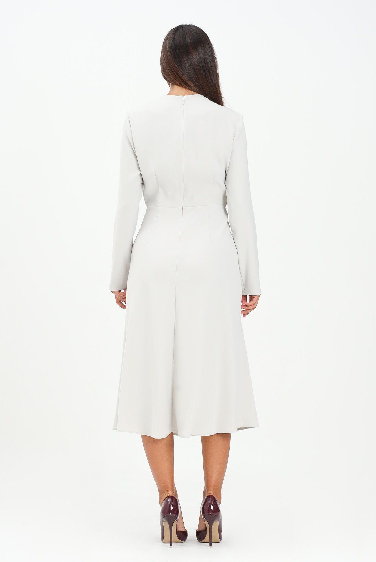 ARMANI EXCHANGE Abito midi beige da donna con borchie al collo XW000735AF16125 U1094 ARMANI EXCHANGE