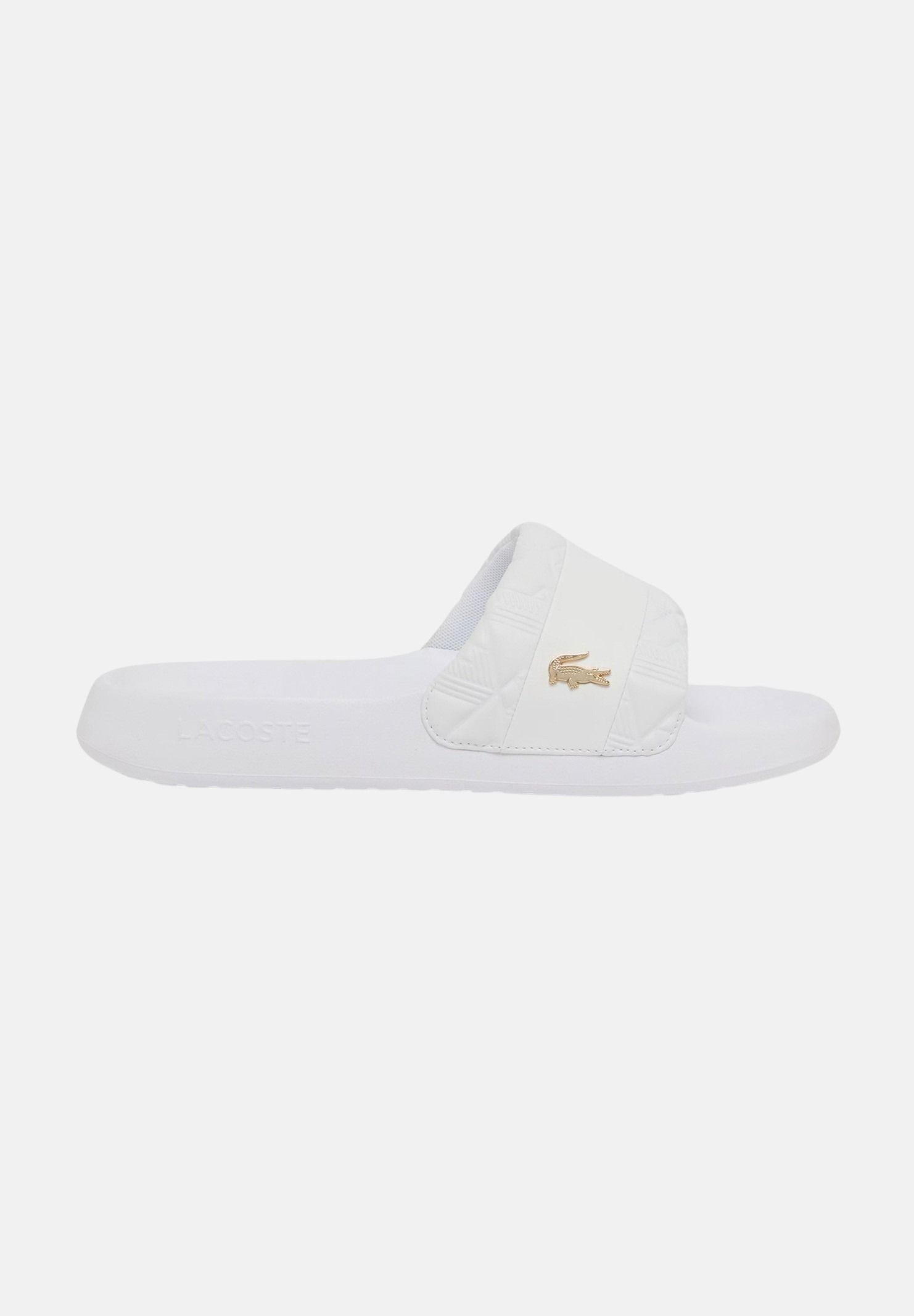 LACOSTE Ciabatte Serve Slide Hybrid bianche da uomo E03862 21G LACOSTE