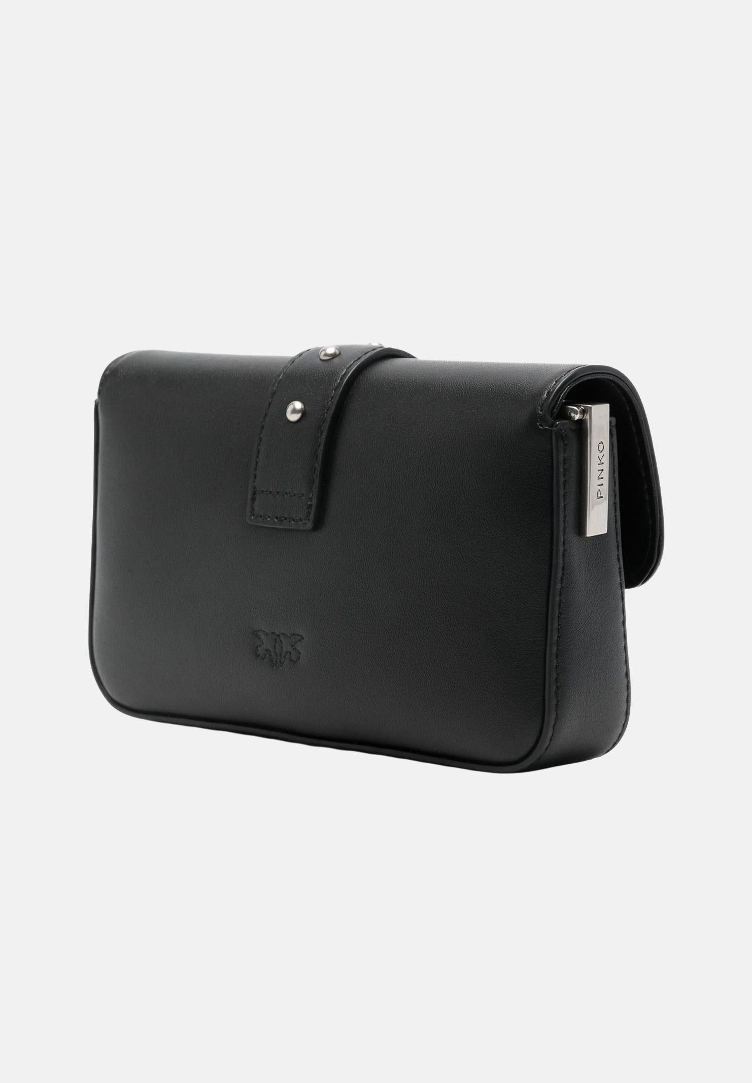 PINKO Borsa a tracolla Baby Love Bag One Slouchy nera da donna 105353A0QO Z99O PINKO