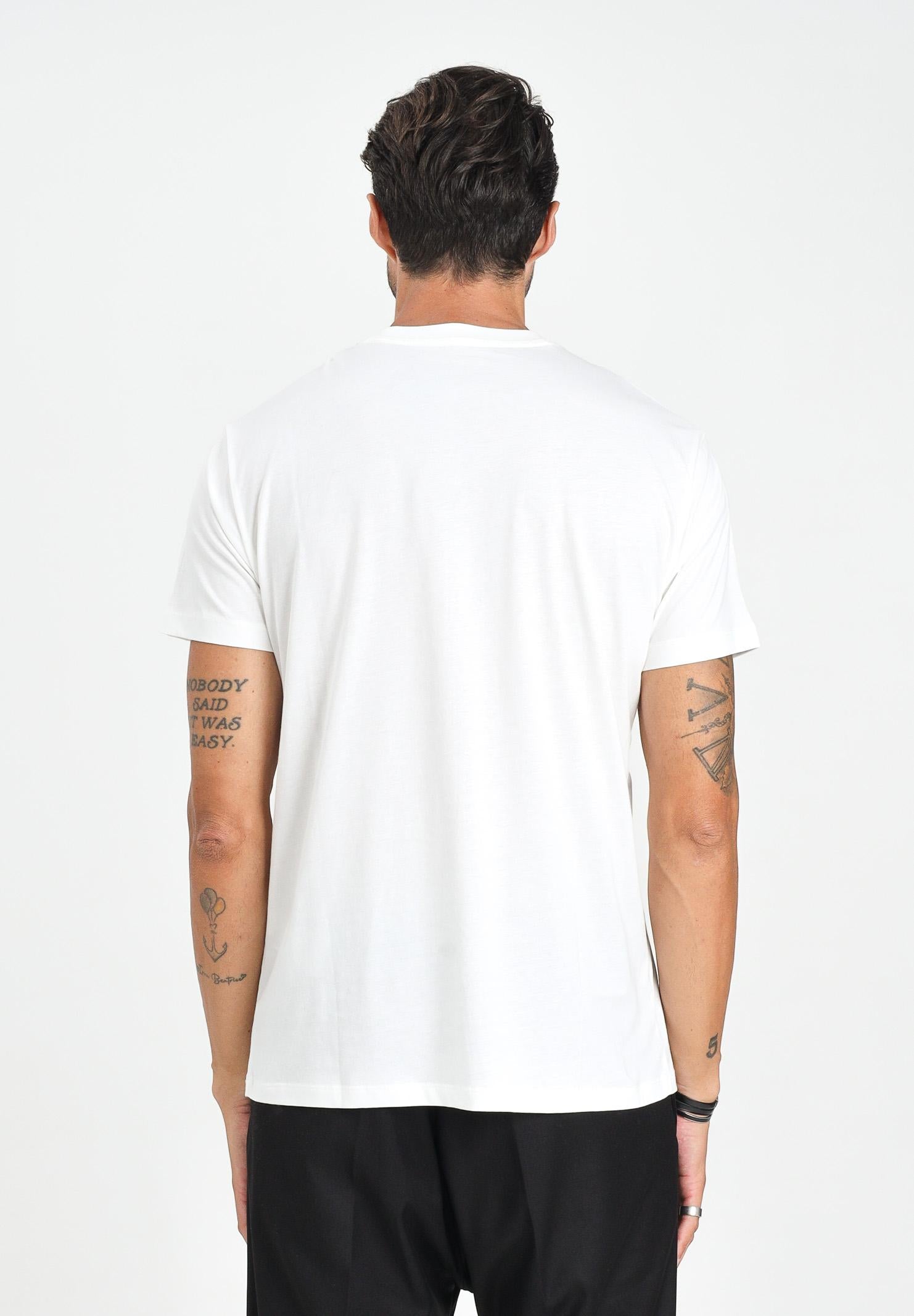 ARMANI EXCHANGE T-shirt a manica corta bianca da uomo con patch logo XM001456AF10358 U0009 ARMANI EXCHANGE