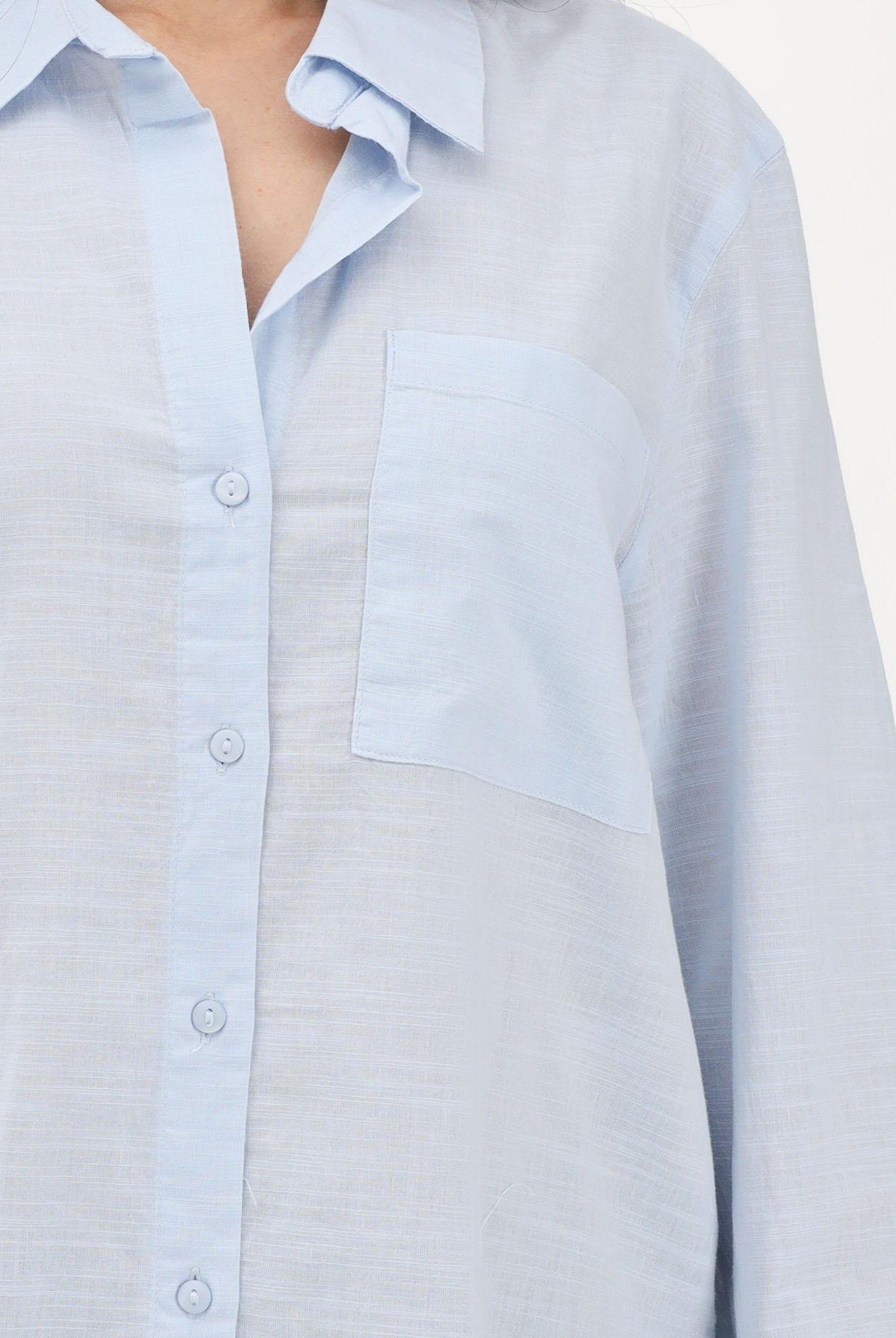 JDY Camicia a manica lunga celeste da donna 15351414 KEBL JDY