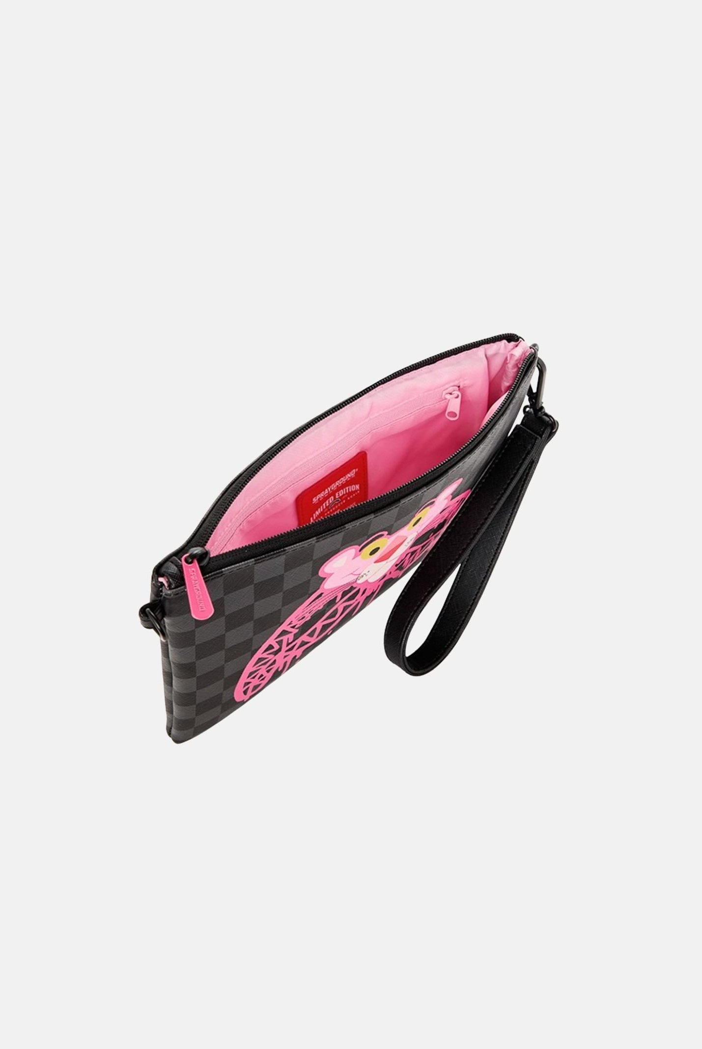 SPRAYGROUND Pochette PINK PANTHER DRIPPY DIAMONDS nera da donna 910B8959NSZ . SPRAYGROUND