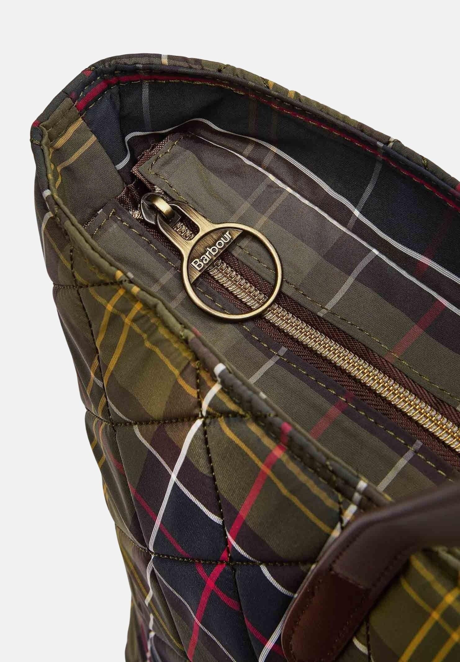BARBOUR Shopper Wetherham tartan nei toni del verde e blu da donna 261-LBA0344 OL71 BARBOUR
