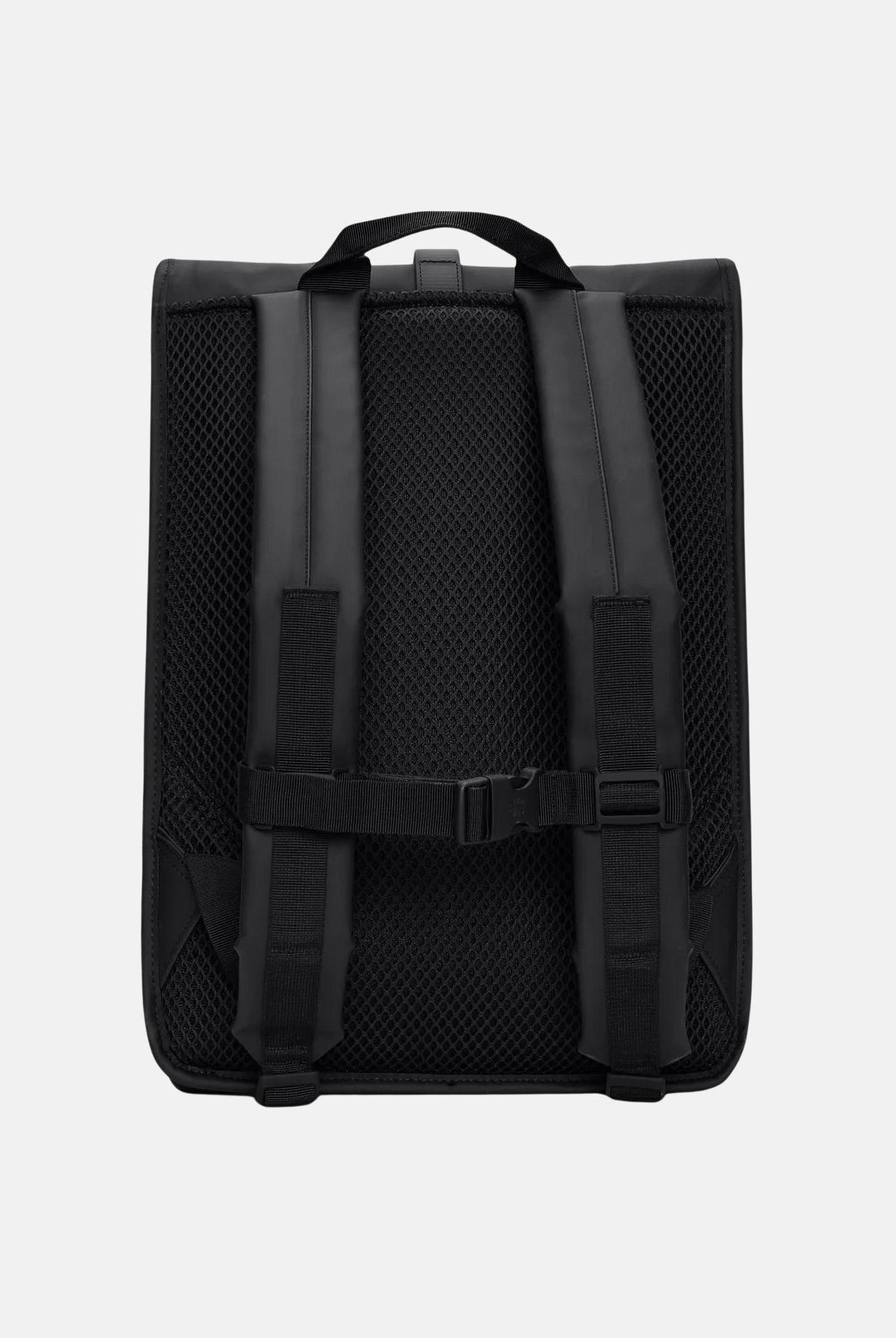 RAINS Zaino Rolltop nero per uomo e donna RA13320 BL RAINS