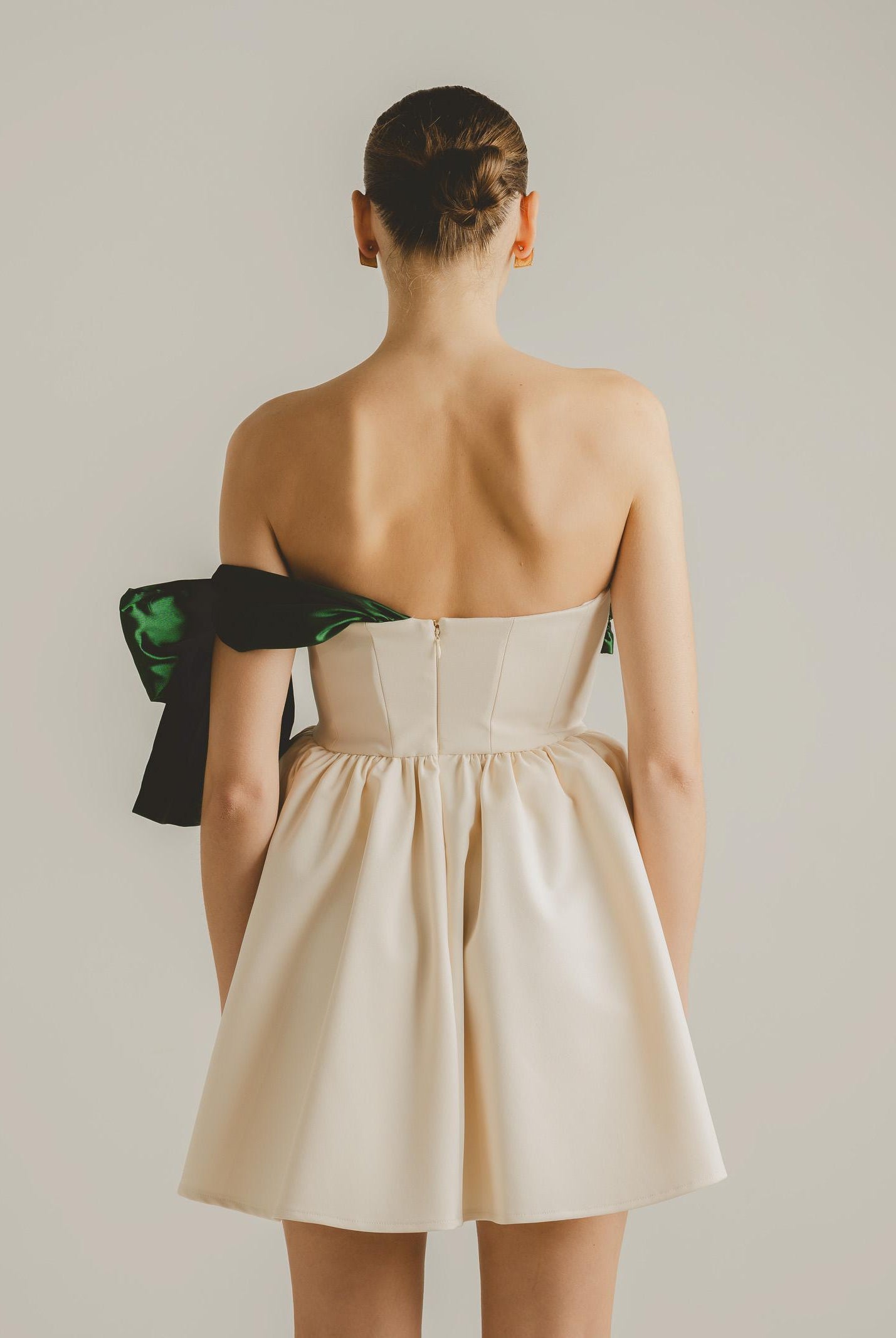 SANTAS Abito corto GRÂCE panna da donna PV2617 PAVE SANTAS