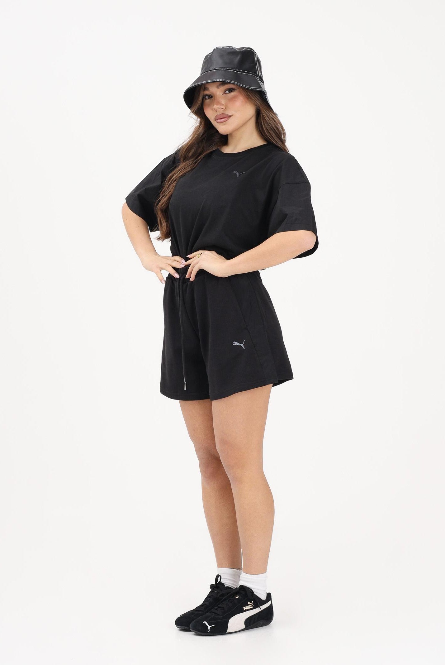 PUMA T-shirt a manica corta HER Oversized nera da donna 691883 01 PUMA
